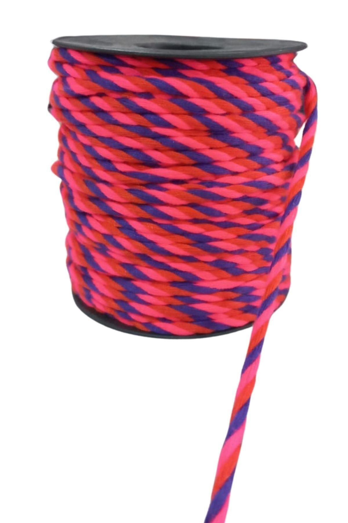 Nurum E Tİcaret Bileklik ipi, Hediye Paketleme ipi, Şans, Bereket, Aşk, Şifa, Güç 5 mm Pamuk 5 metre Fuşya