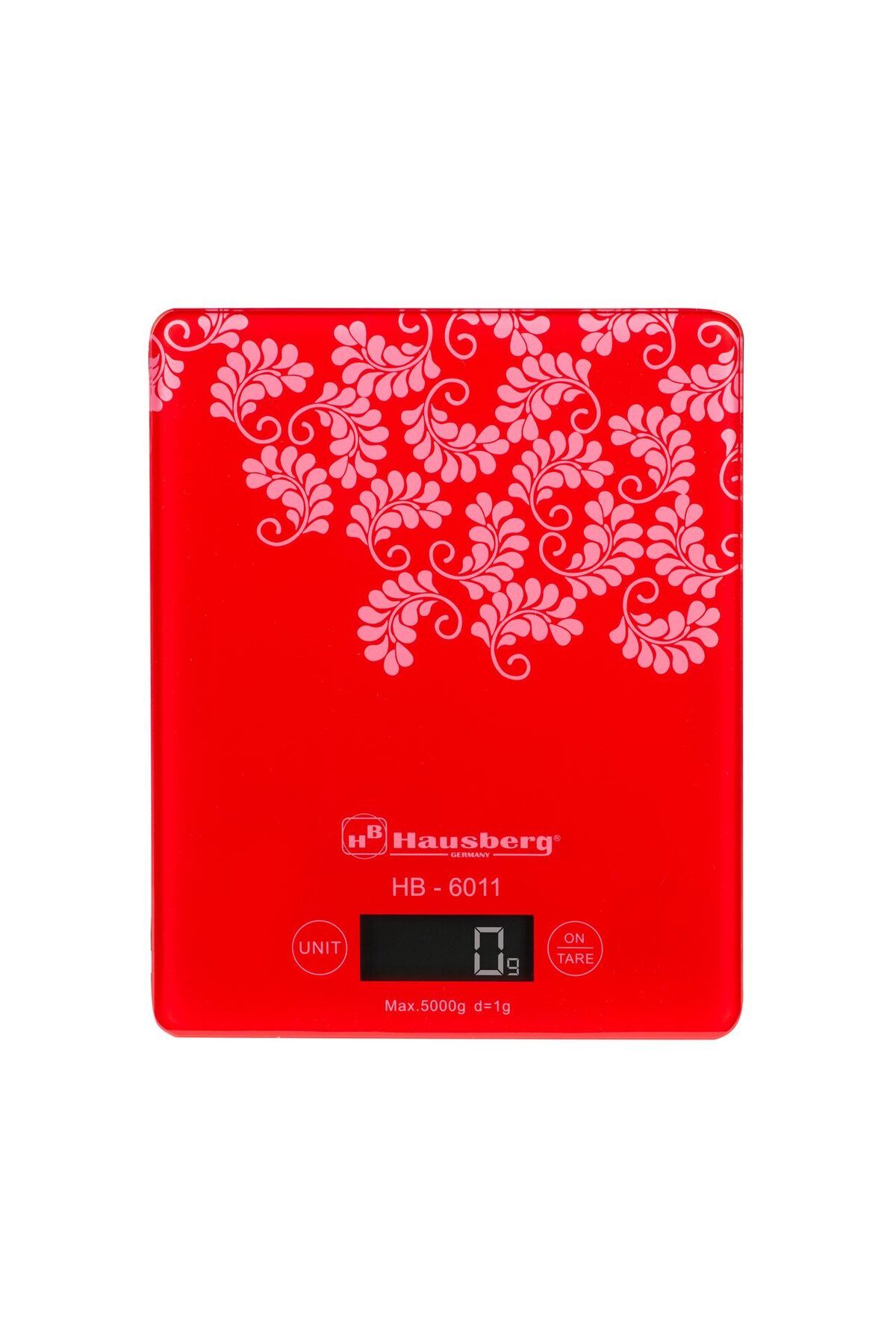 Hausberg Cantar Bucatarie Hb6011 Rosu (taxa Baterie Inclusa) - One Size