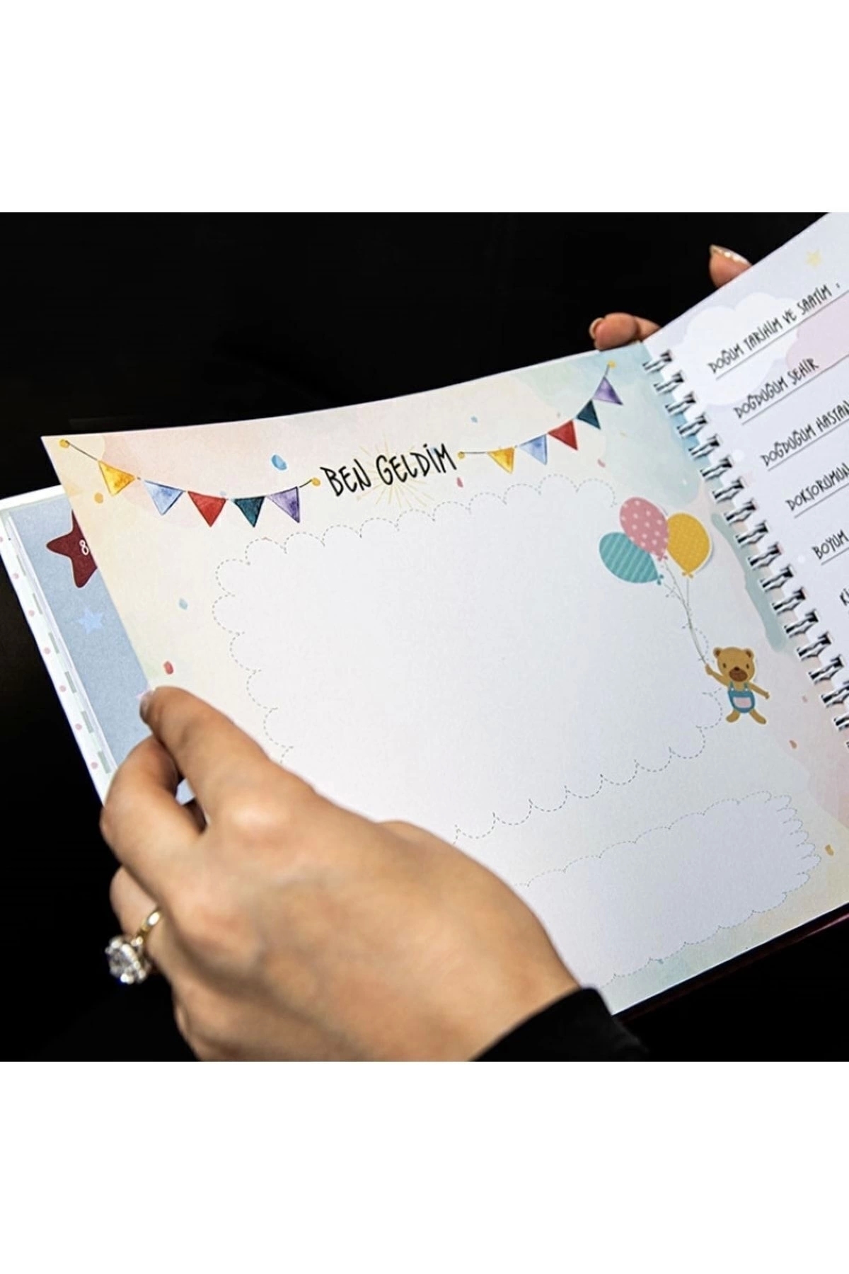 Relavant Hamilelik Ve Anne Bebek Günlüğü & Hamile Anı Defteri & Bebek Anı Defteri 20x23 Sticker Hediyeli fotoğrafı 4 (önizleme)