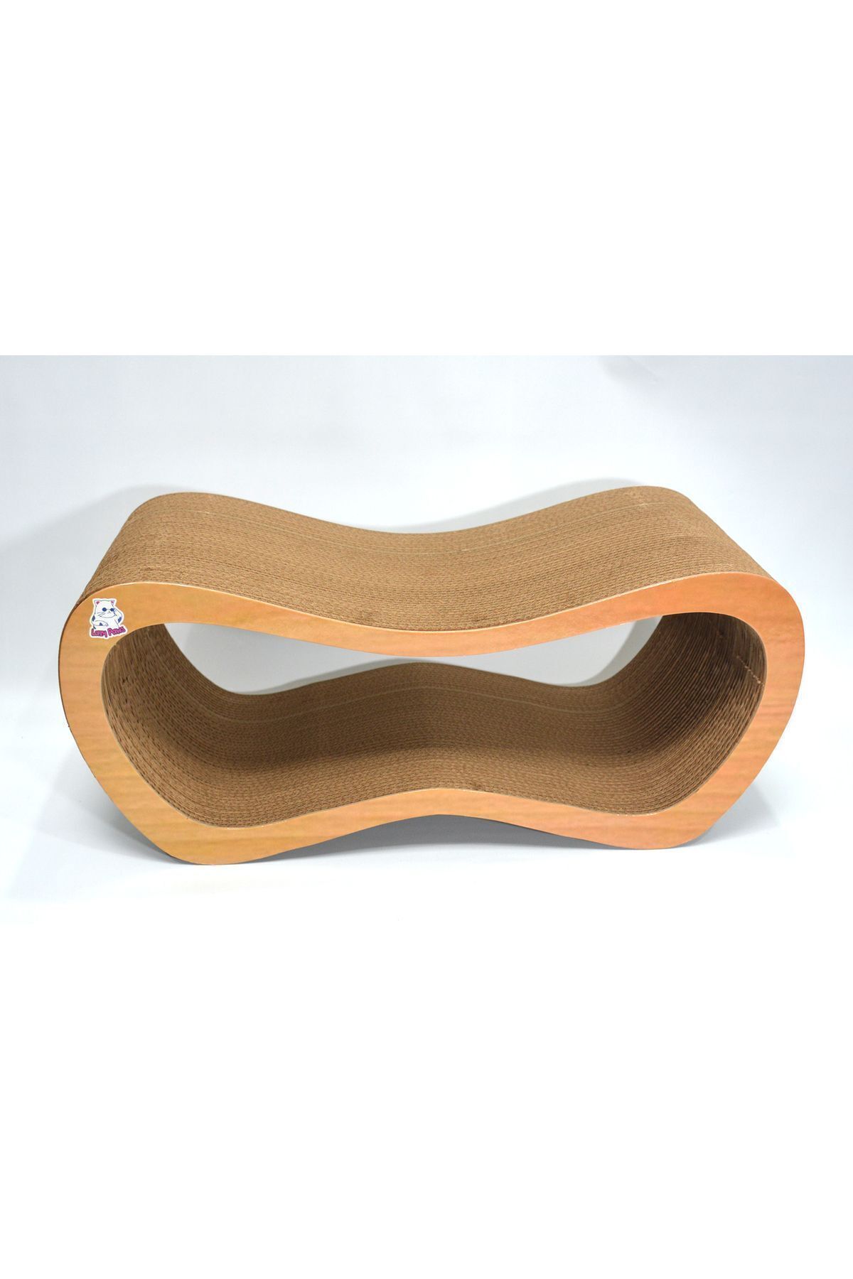 Lazy Paws-Set of 4 - Cat Scratching Sofa – Cardboard Cat Scratching – Horizontal Scratching - Wood Pattern 4