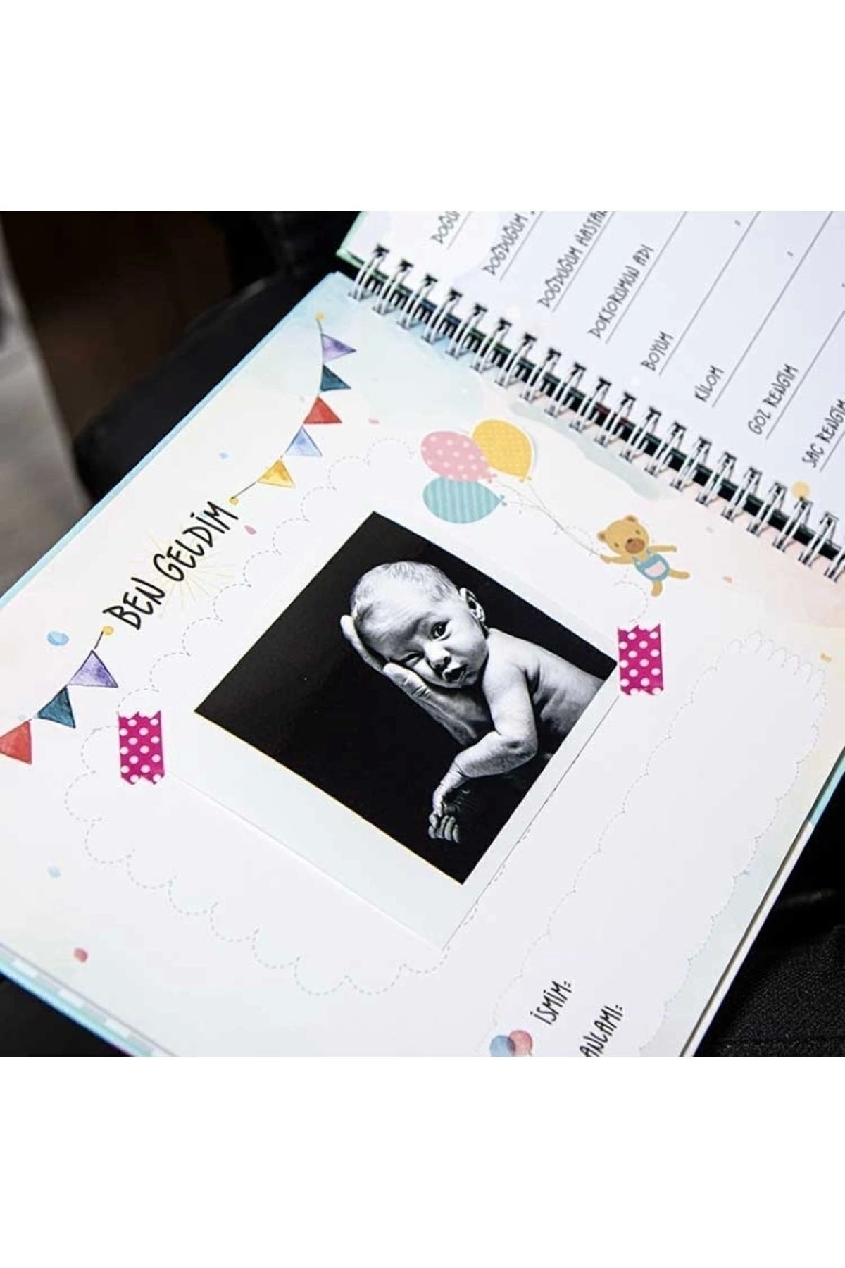 Relavant Hamilelik Ve Anne Bebek Günlüğü & Hamile Anı Defteri & Bebek Anı Defteri 20x23 Sticker Hediyeli fotoğrafı 3 (önizleme)