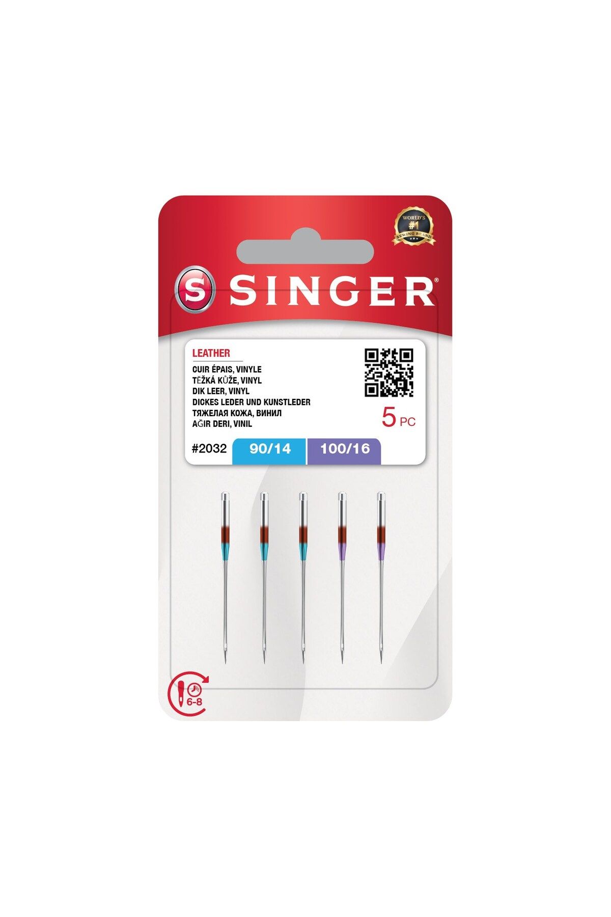 Biomak Deri İğnesi Karışık (5'Li Blister)(3X14, 2X16 No.)