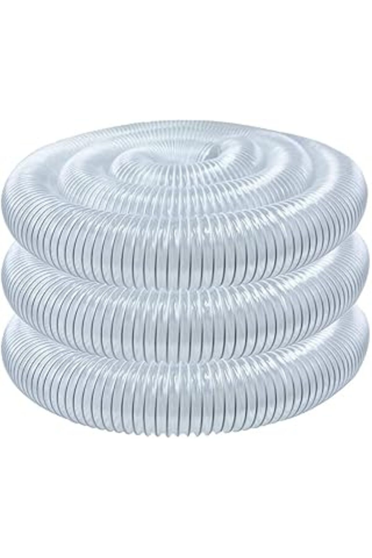 Mu Art Hosepowertec 70143 Toz Toplayıcı (10,2 Cm X 60 Ayak) | Esnek, Şeffaf, Sağlam Pvc Hortum