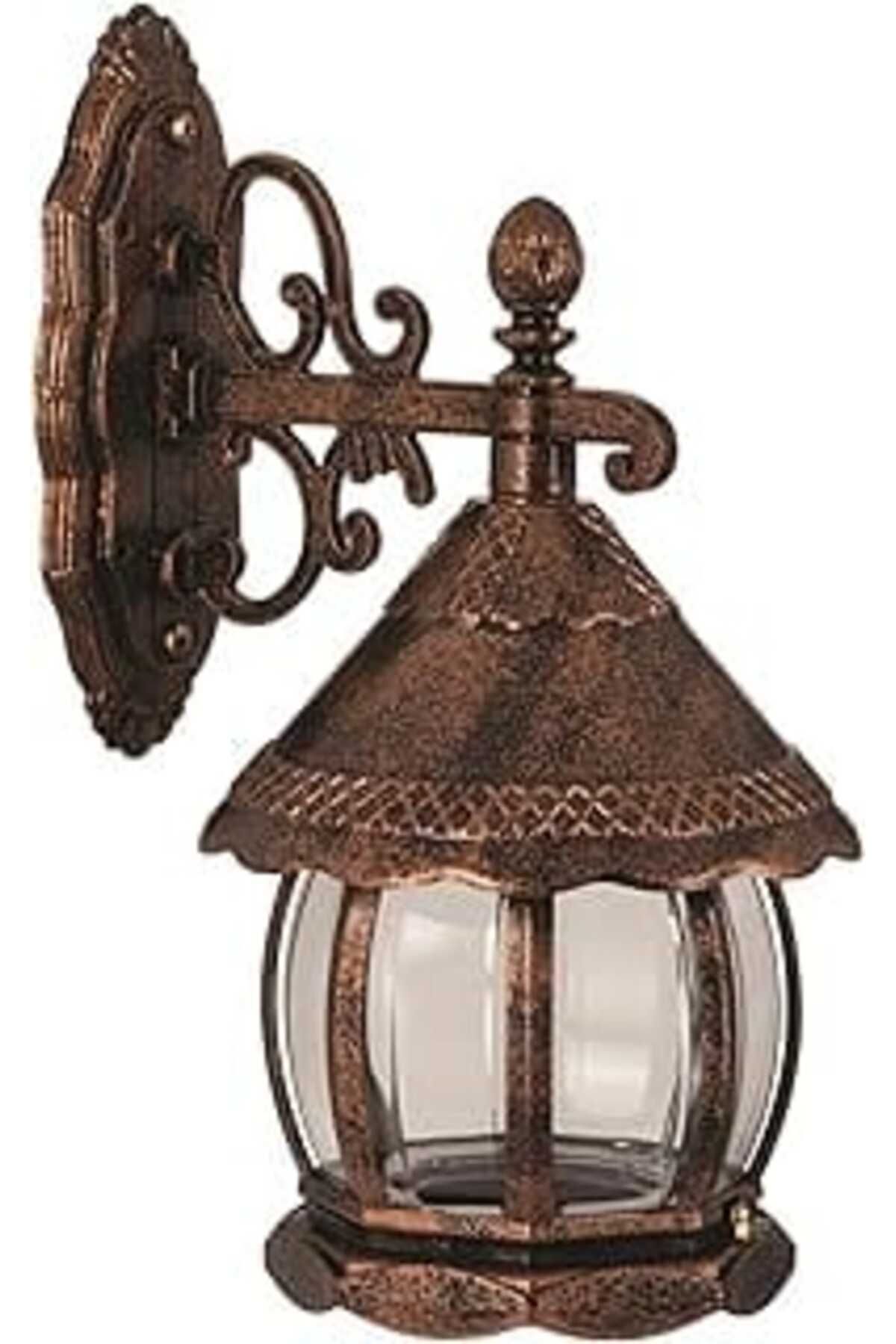 Mu Art Ahşap Avonni 68184 Bahçe Aplik, 60 W, Kahverengi