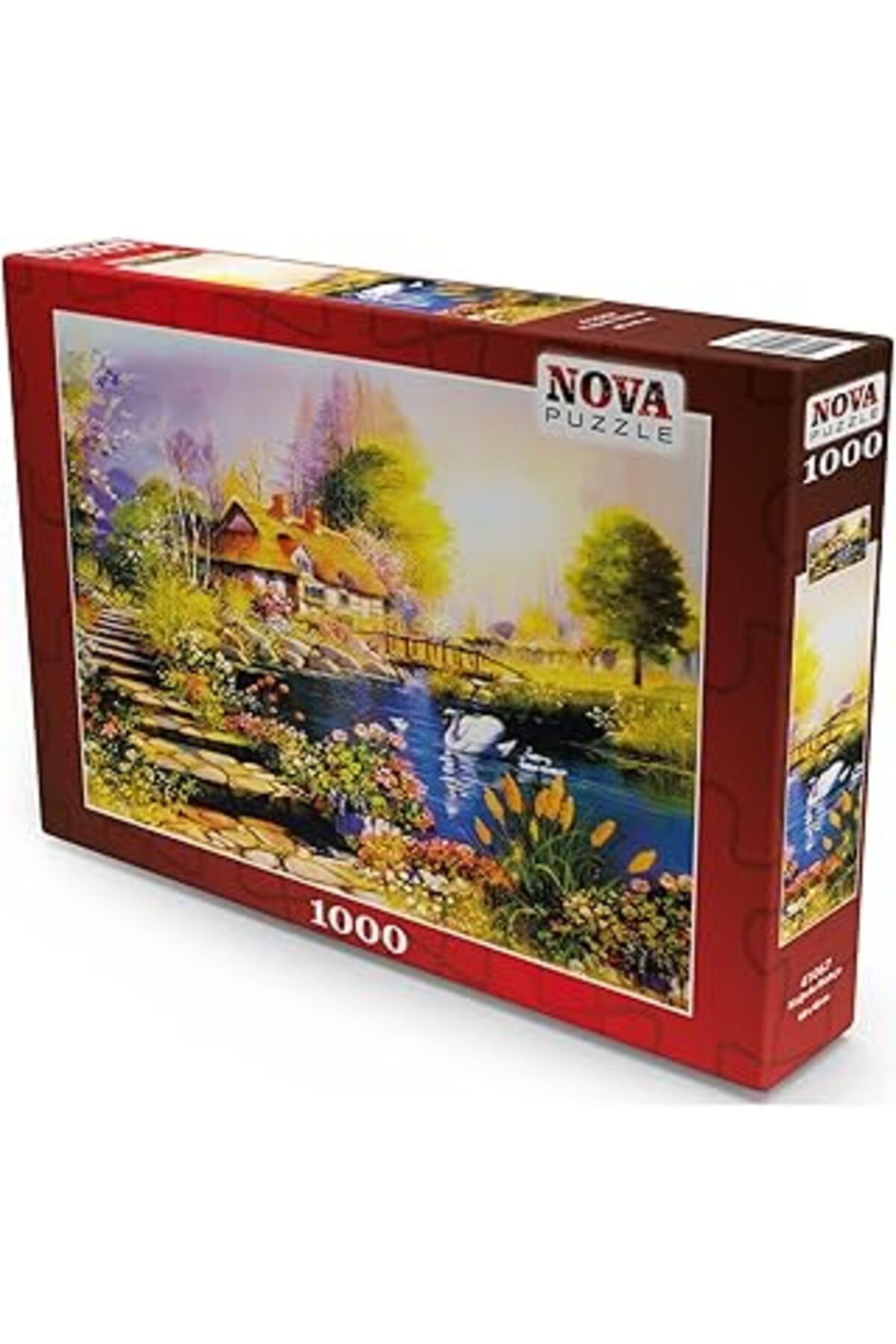 Mu Art Nova Puzzle 41067-1000 Parça Kuğulu Bahçe