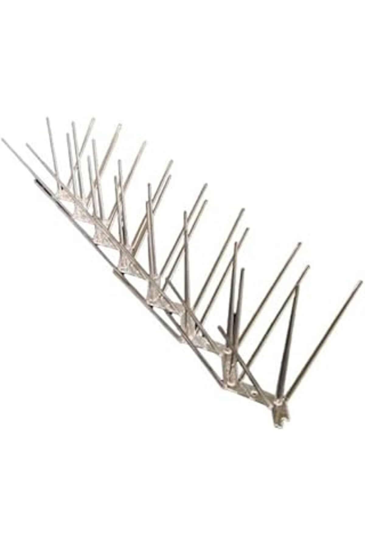 Mu Art Ahşap Long Way 10 Adet Sıkışık Dikenli Kuş - Kuşları Kovmak Etkili Çözüm 50 Cm/Güvercin (Şefaf)