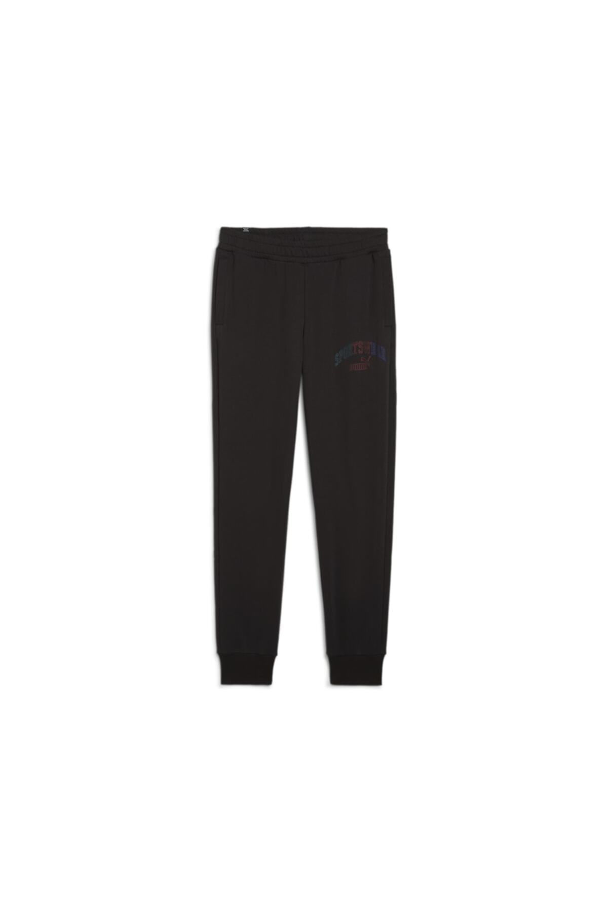 Puma-Ess Logo Lab Gradient Tr Cl Sweatpants Μαύρο 68250501 Ανδρικό 1
