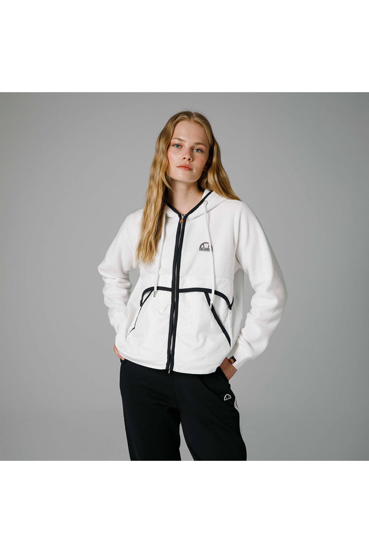 Ellesse Fermuarlı Kapüşonlu Kadın Sweat EF188-OF görsel 6