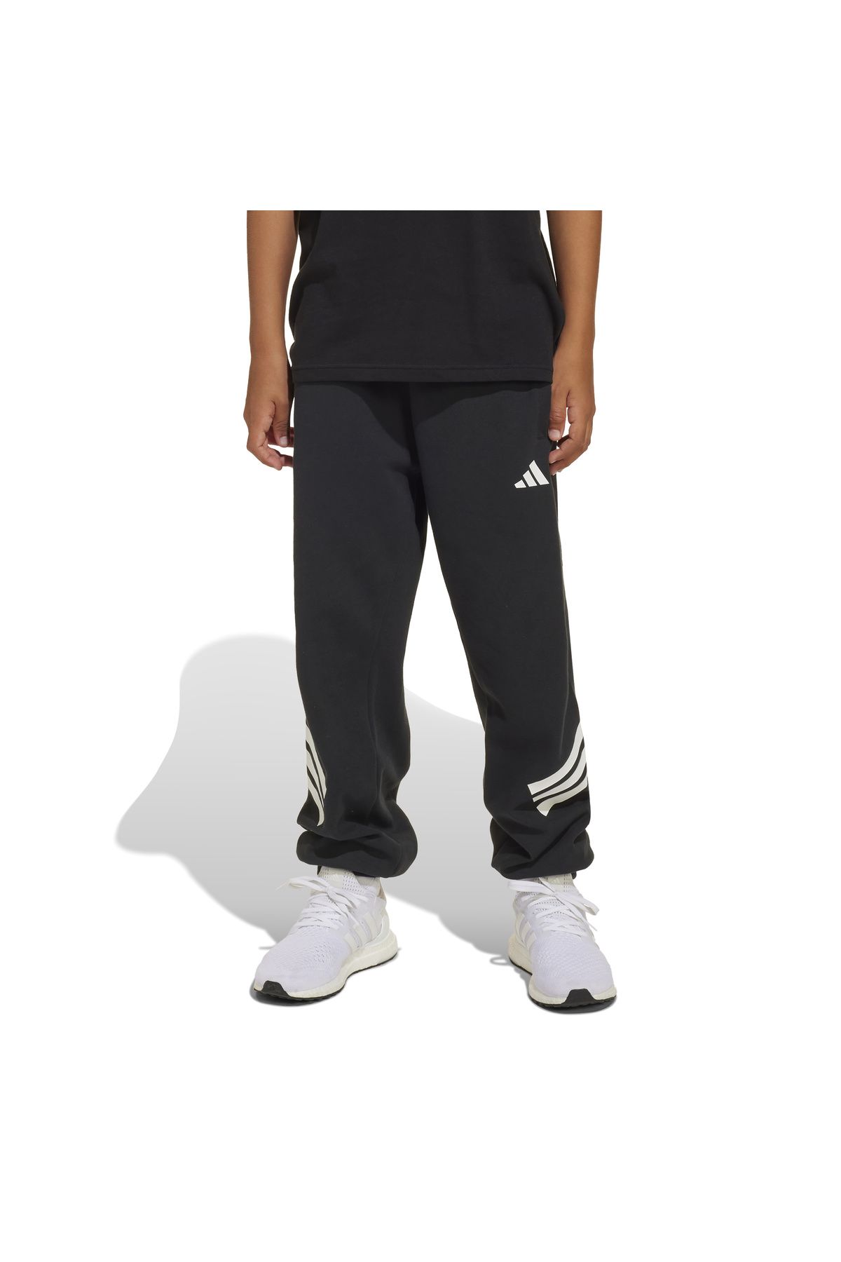 adidas Pantaloni De Trening Pentru Copii J Fı 3s Wide Pt Black Jd1298 Unisex - 9–10 years