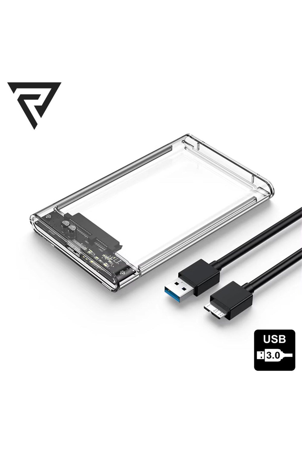 RADION CA-4430 Harici SSD ve HDD Disk Kutusu (USB 3.0, Şeffaf)