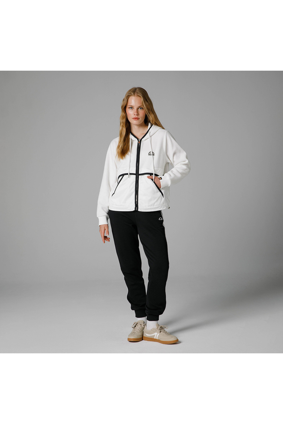 Ellesse Fermuarlı Kapüşonlu Kadın Sweat EF188-OF görsel 3