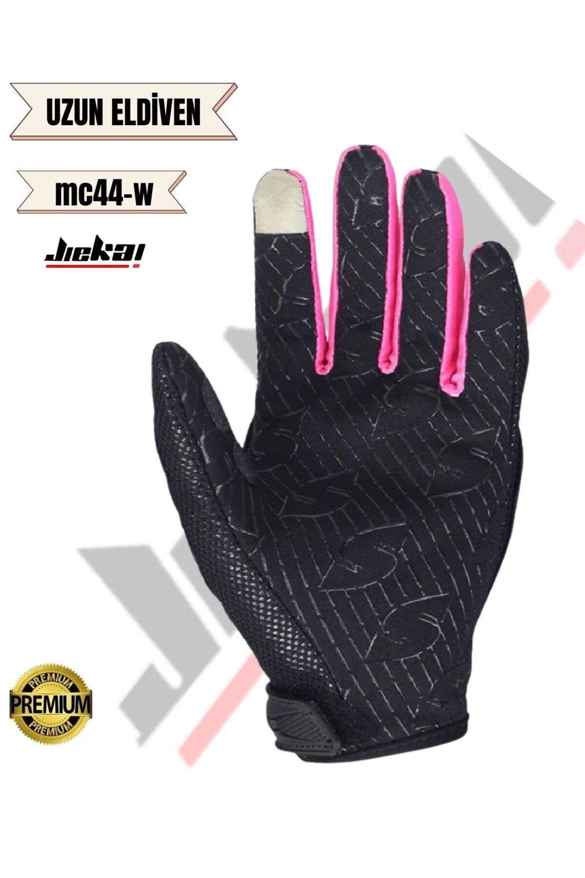 JİEKAİ-Mc44-W Long Glove Pink 2