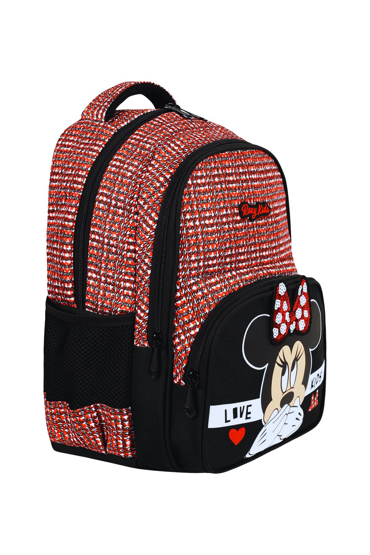 Roxy-Minnie Mouse Set of 3 Primary School Bag, Thermal Lunchbox and Pencil Case Set 4