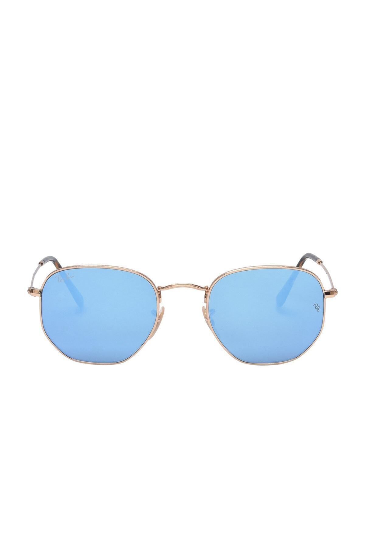 Ray-Ban-نظارات شمسية راي بان للجنسين بتصميم سداسي غير منتظم - RB 3548N - مقاس العدسة: 51 مم - أريستا 1
