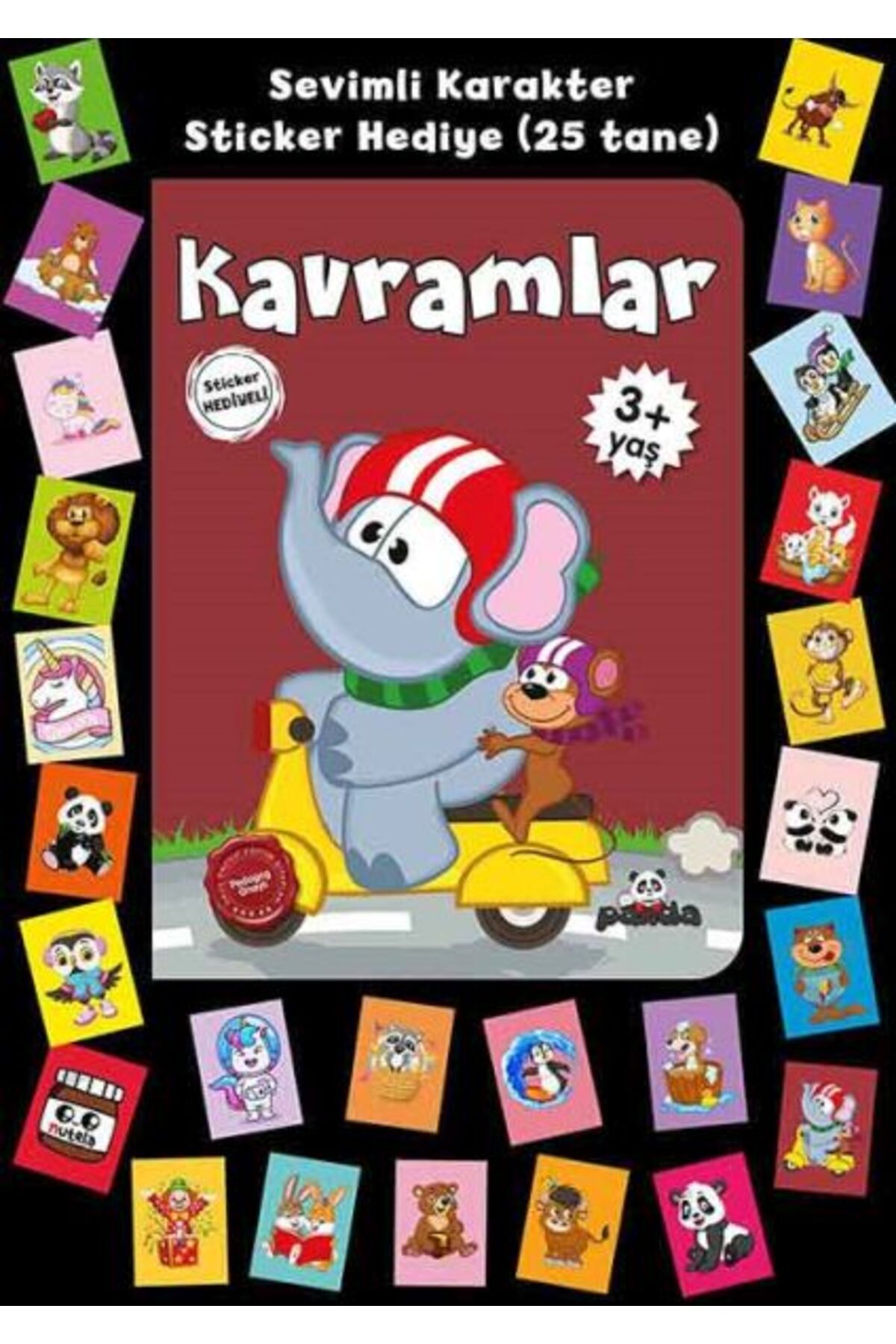 Beyaz Panda Yayınları Stickerlı 3+ Yaş Kavramlar