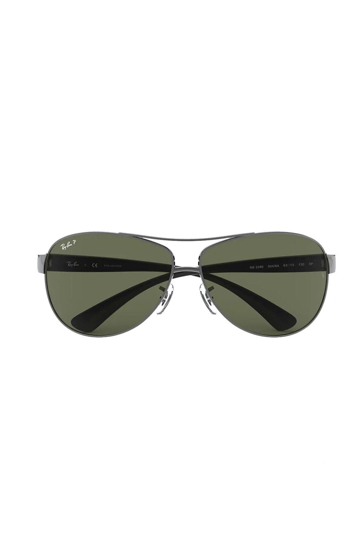 Ray-Ban-نظارة شمسية راي بان مان بايلوت RB3386 - مقاس العدسة: 63 مم - لون معدني 2