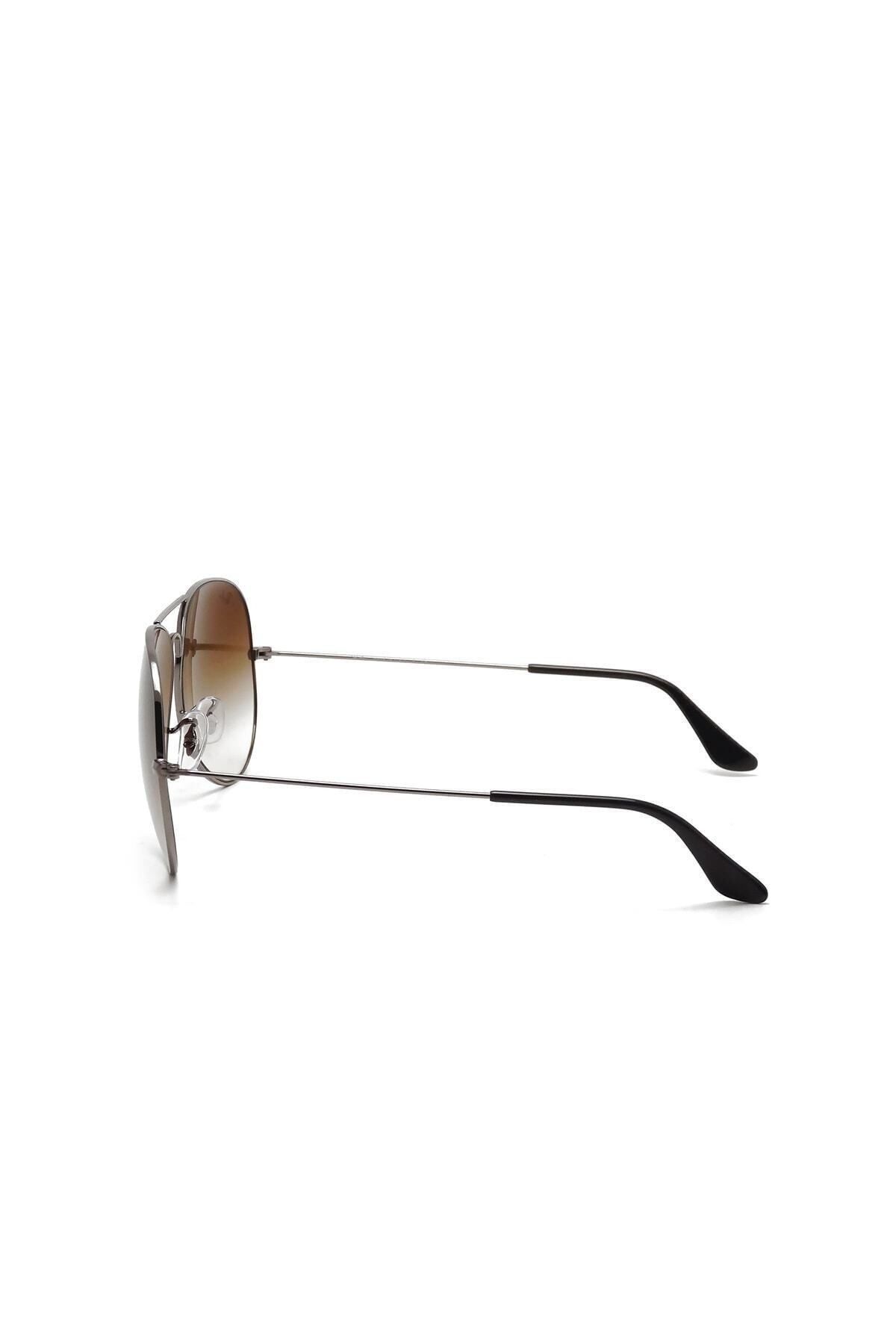 Ray-Ban-Ray Ban Unisex Pilot Aviator Large Metal Sunglasses- Rb 3025 - Lense Size:55mm - Gunmetal 2