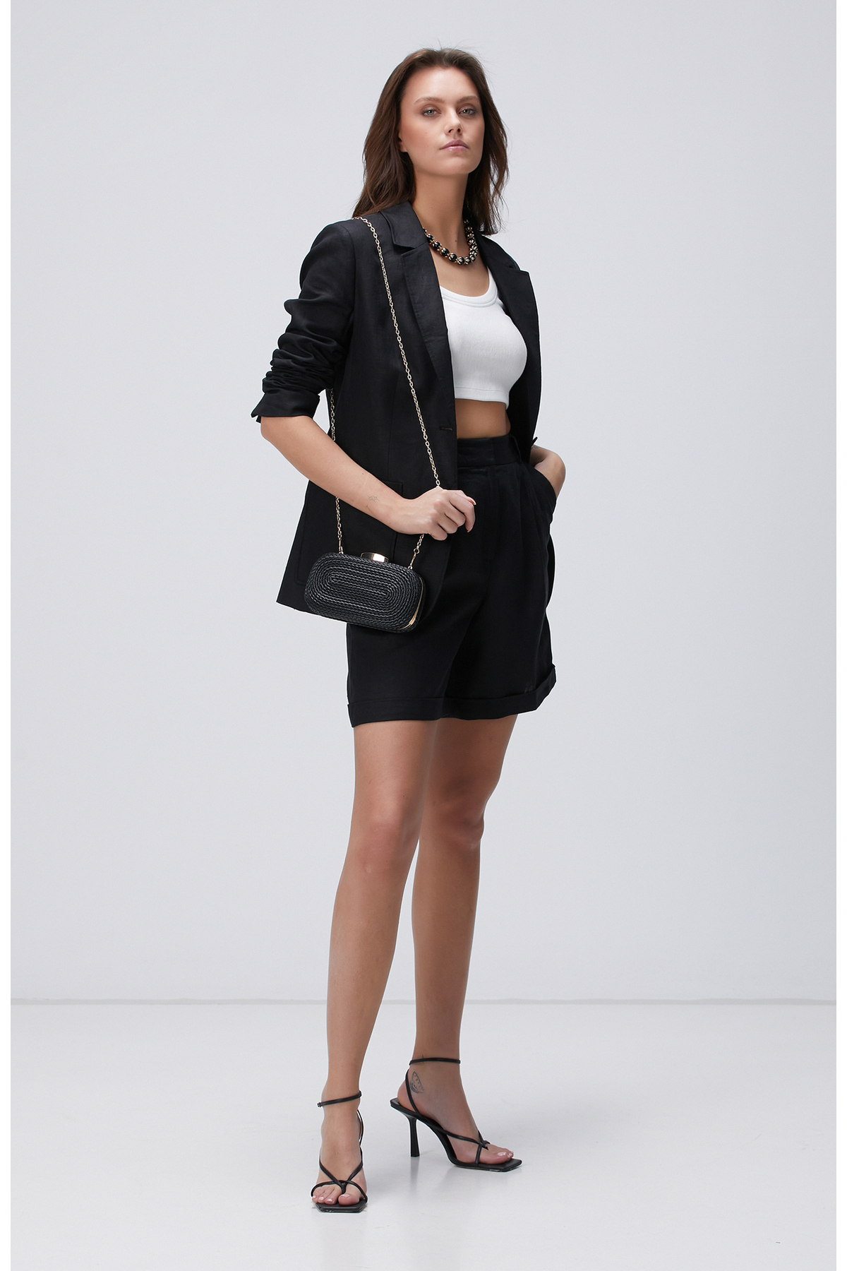 Resim Network Siyah Kadın Clutch 