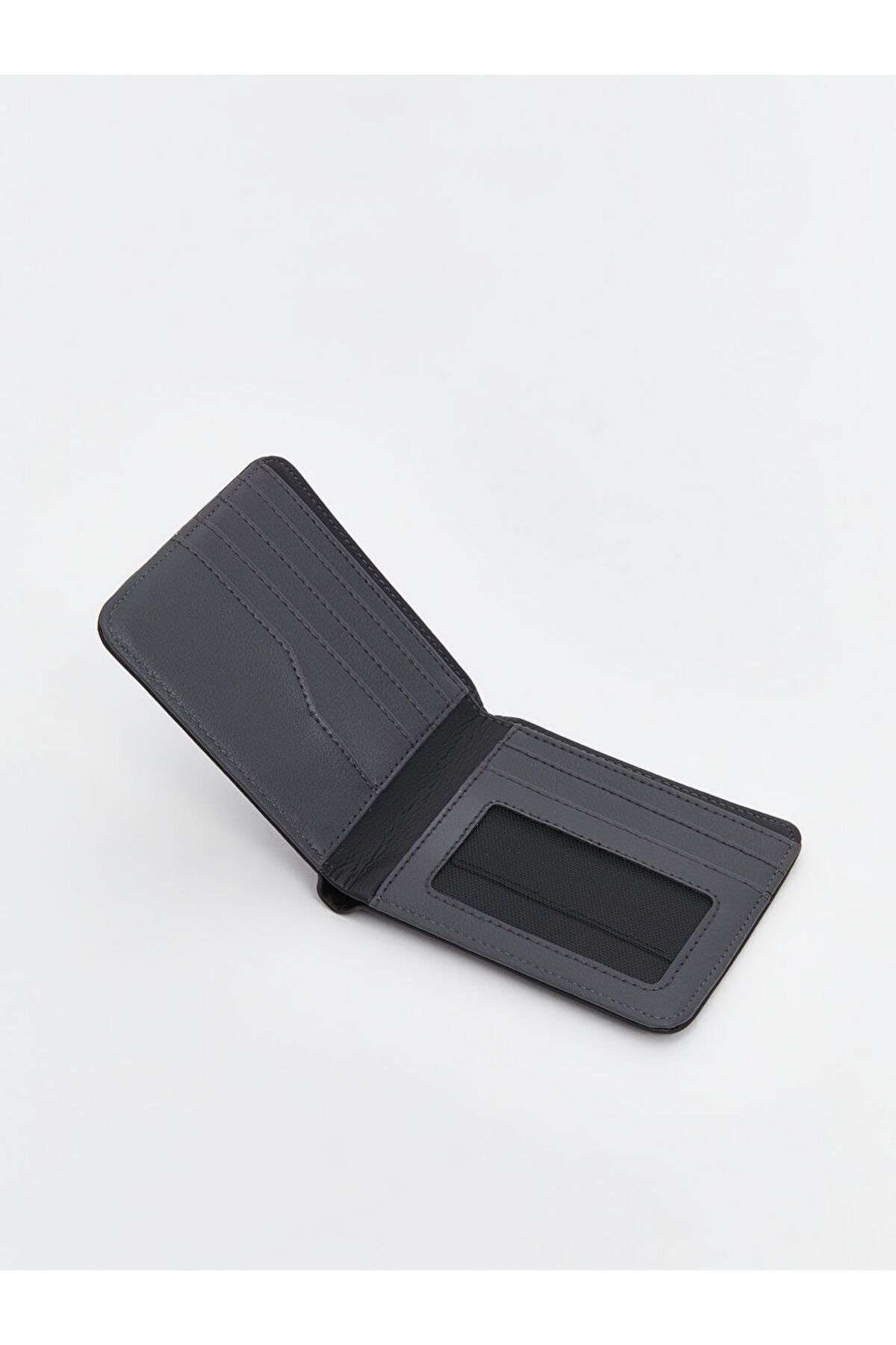 LC Waikiki-Lcw Accessories Black Leather Look Men's Wallet 3