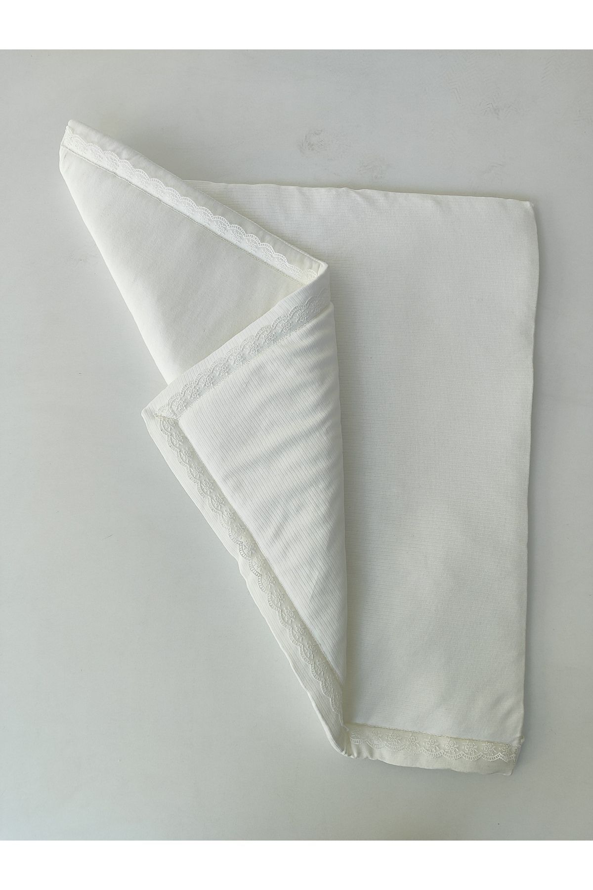 Tomuycuk Ekru Bebek Battaniyesi %100 Pamuklu Doğal Organik Uyku Kundağı Hastane Çıkışı Yenidoğan Hediyelik fotoğrafı 6 (önizleme)