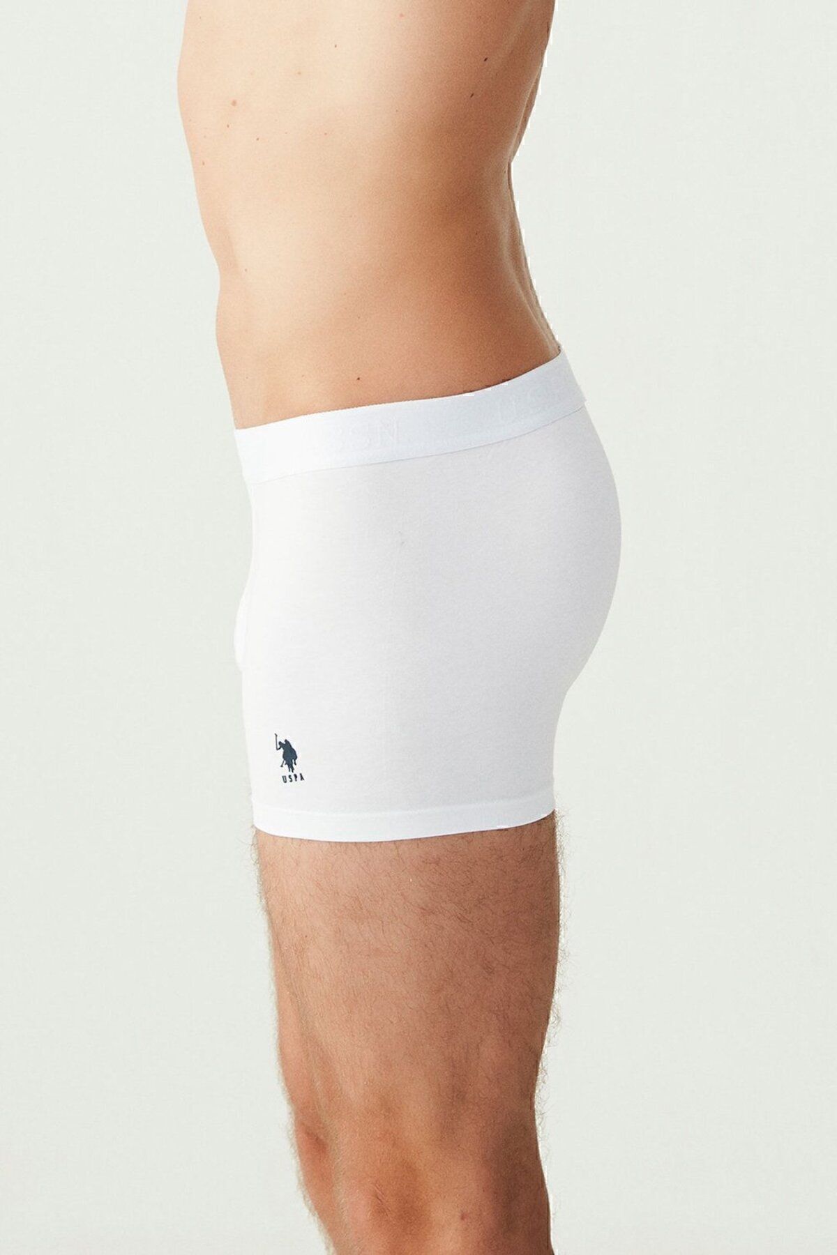 U.S. Polo Assn.-U.S. Polo Assn. Men's 3's Boxer - White 4
