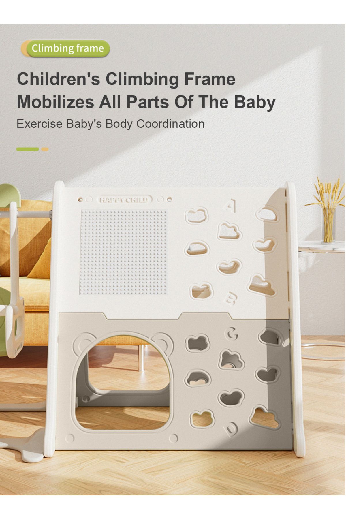 Ma Baby-7 in 1 Toddler Slide Set Multifunctional Slide Swing Combination Exercise Climbing 2