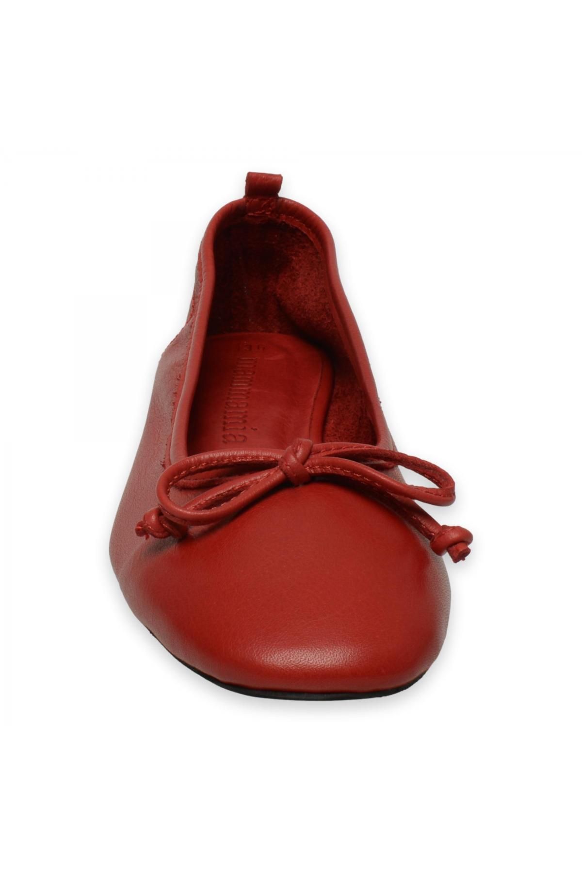 Mammamia-D25Ya-810Z Pantofi plati pentru femei Daily Red 3
