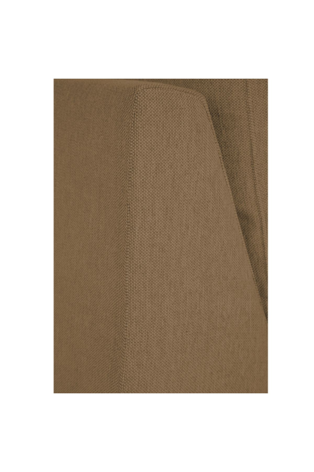 soufa dibaj-Right Corner Sofa with Left Armrest Upholstered in Linen - Pale Brown 6