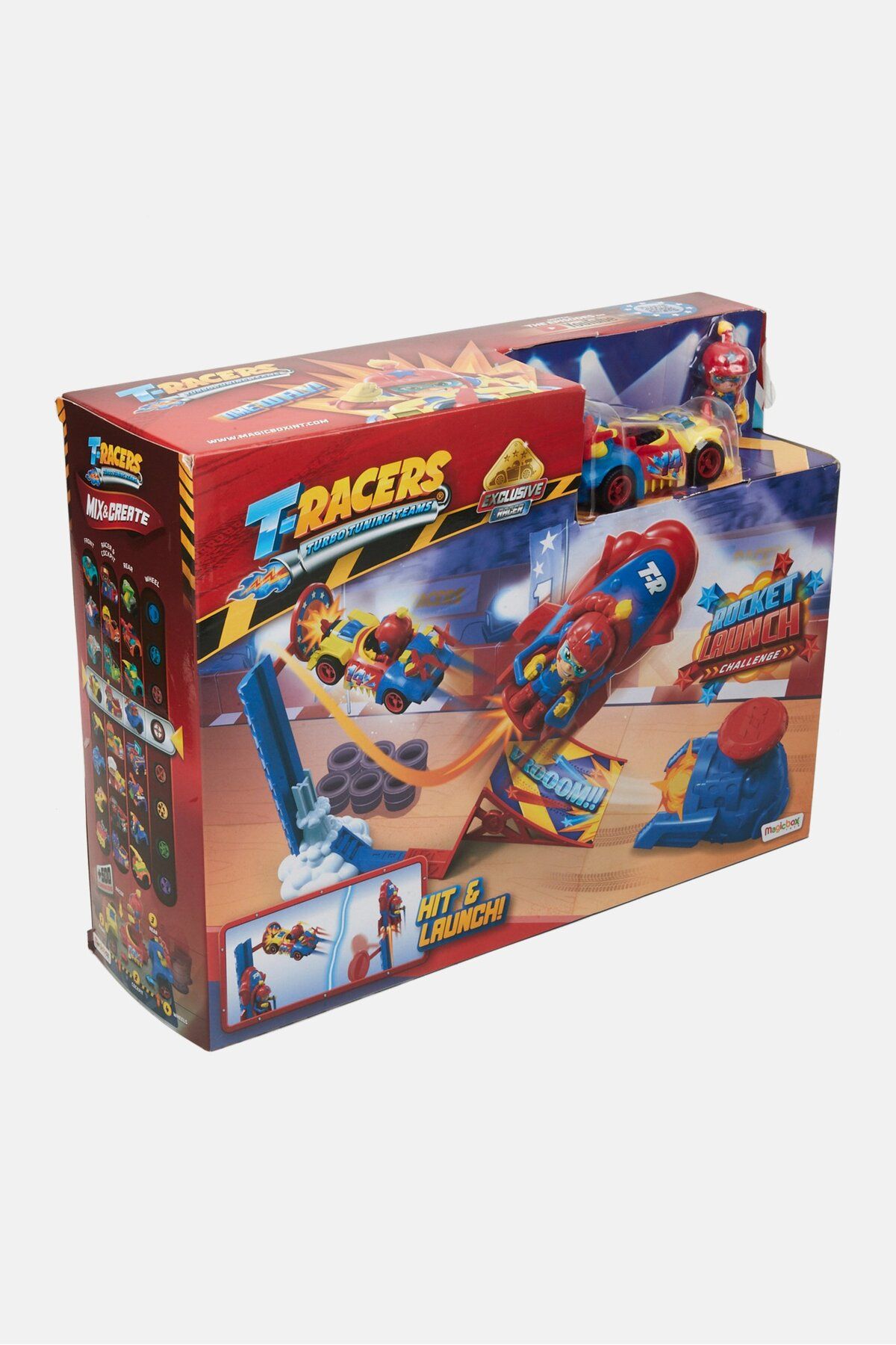 T-Racers-Turbo Tuning Teams Playset, Red Combo 3