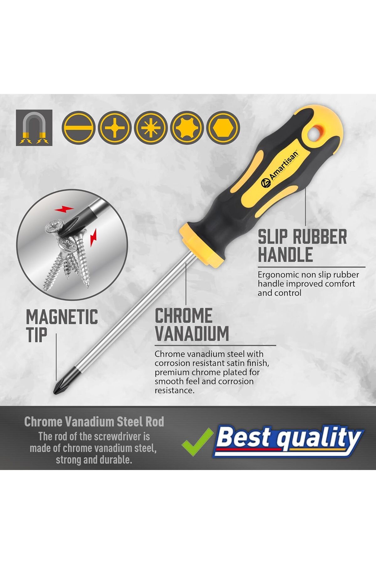 COOYA-43Pcs Magnetic Precision Screwdrivers Set with Case,  Includs Slotted, Phillips, Hex, Pozidriv,Torx 2