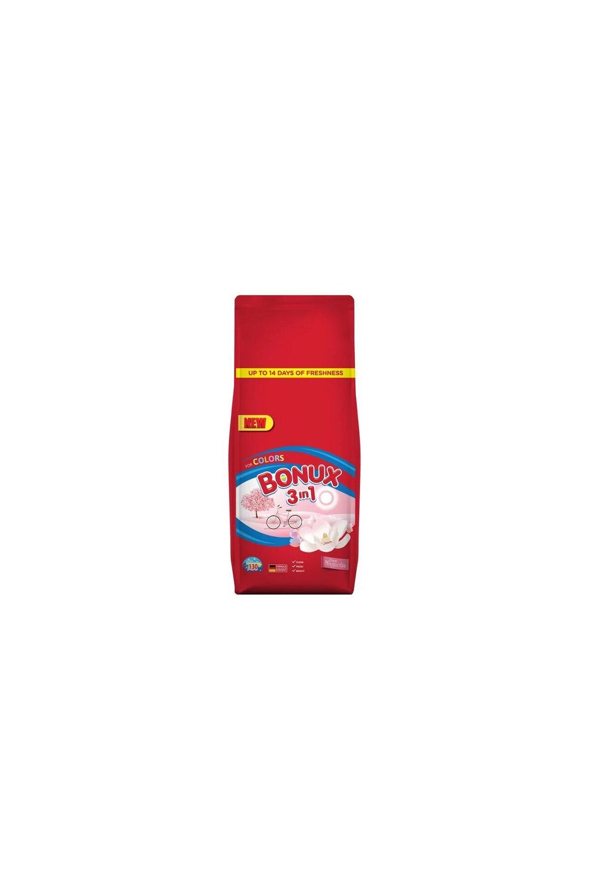 Bonux Detergent Rufe Automat 3 In 1 Pure Magnolia, Pentru Rufe Colorate, 8,12 Kg, 125 Spalari - One Size