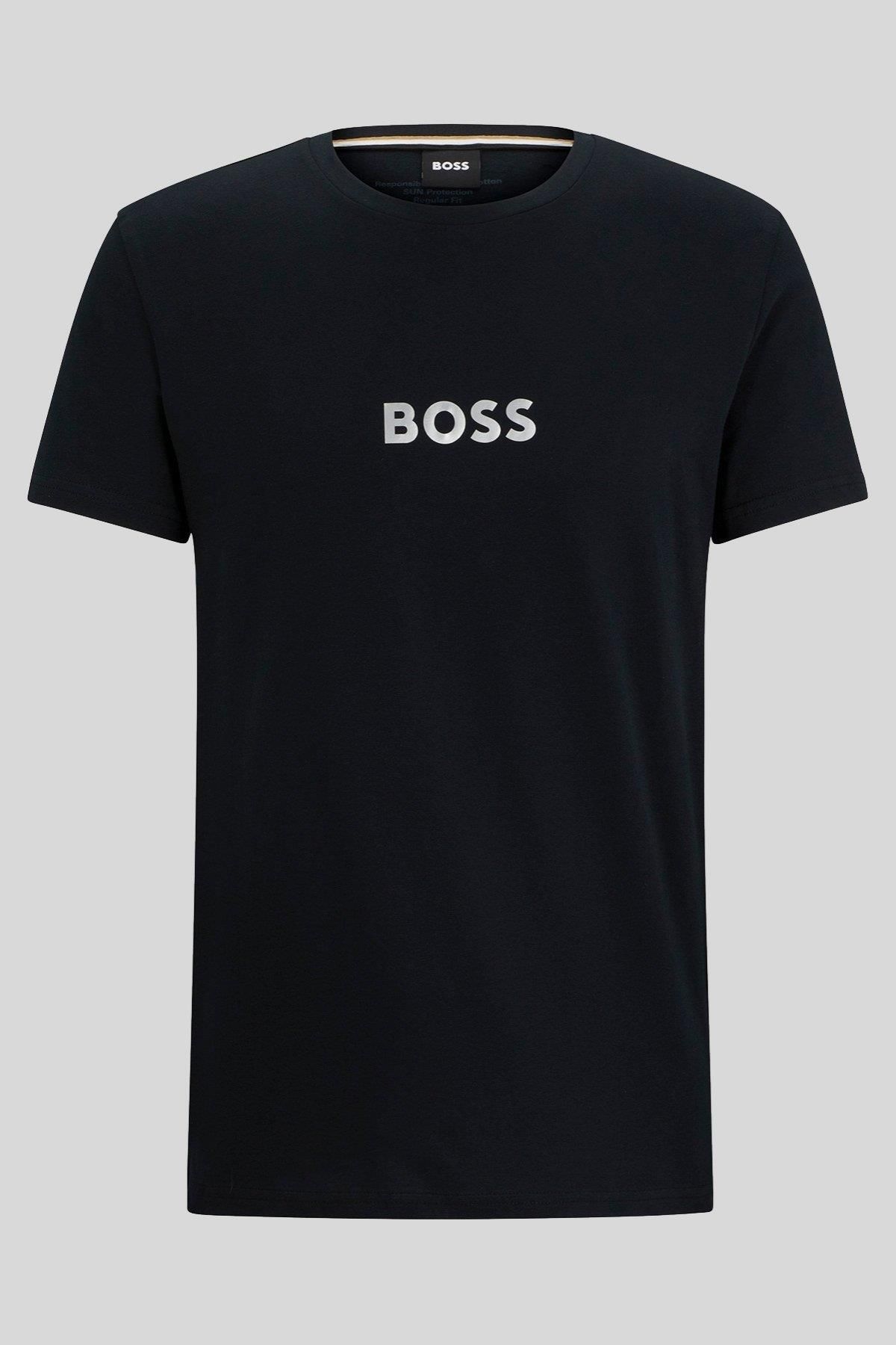 تی شرت مردانه YAKA با دوچرخه مناسب و معمولی سیاه BOSS