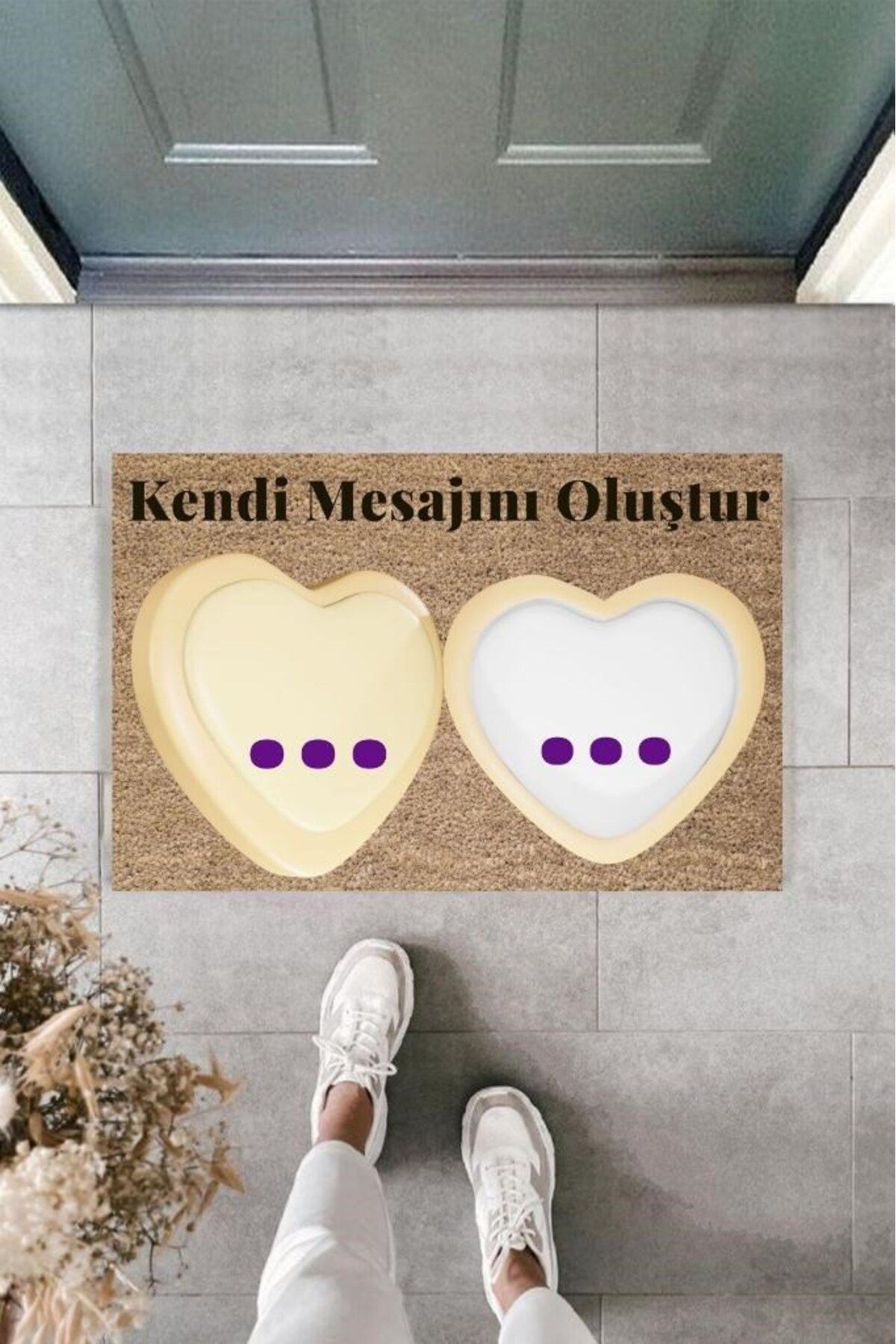 Tahtakale Toptancısı Dijital Baskı Kişiye Özel İç Kapı Dekorasyon Paspas PS11217