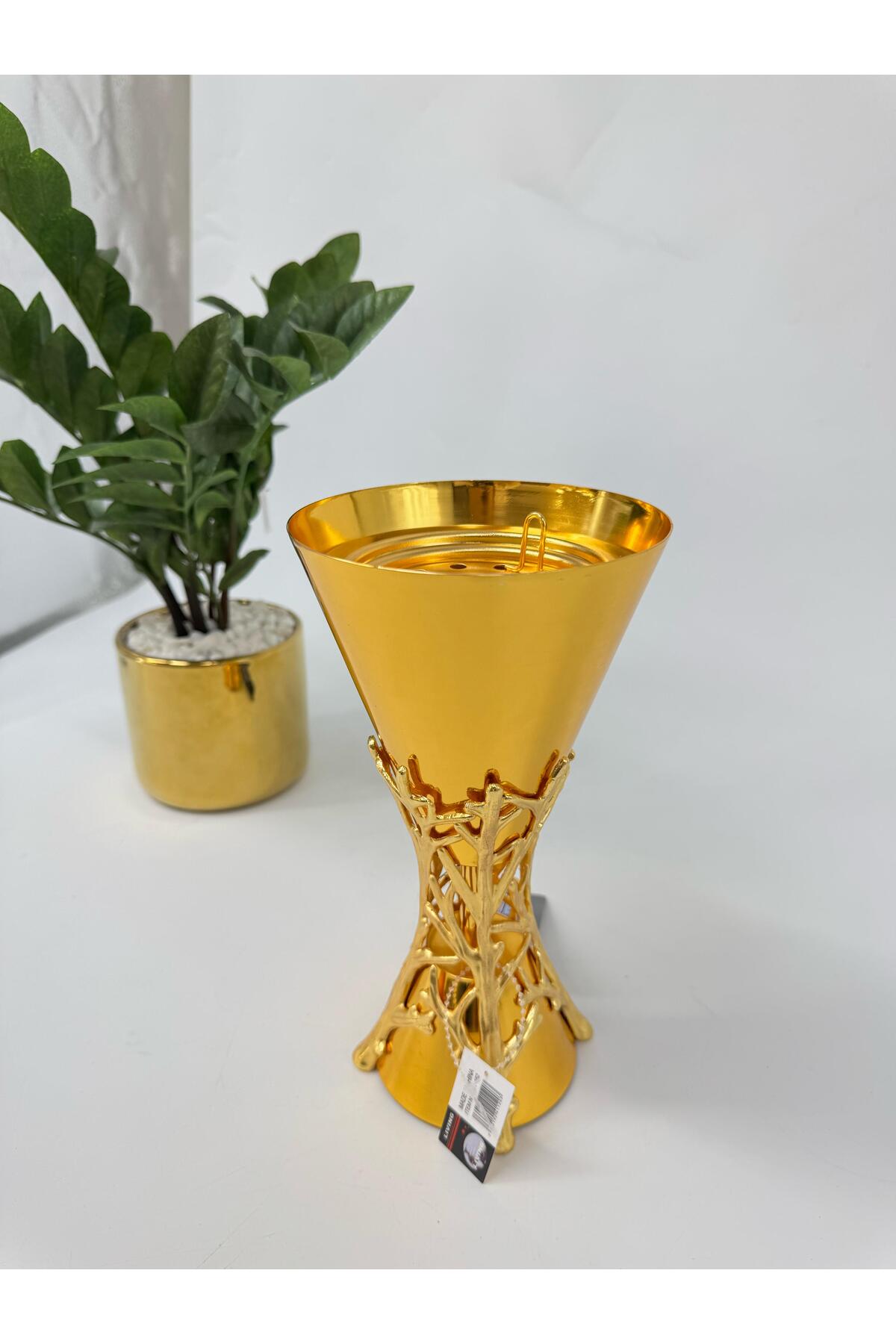 مبخرة ستيل عصرية ، 2 لون ، ارتفاع 23 سم