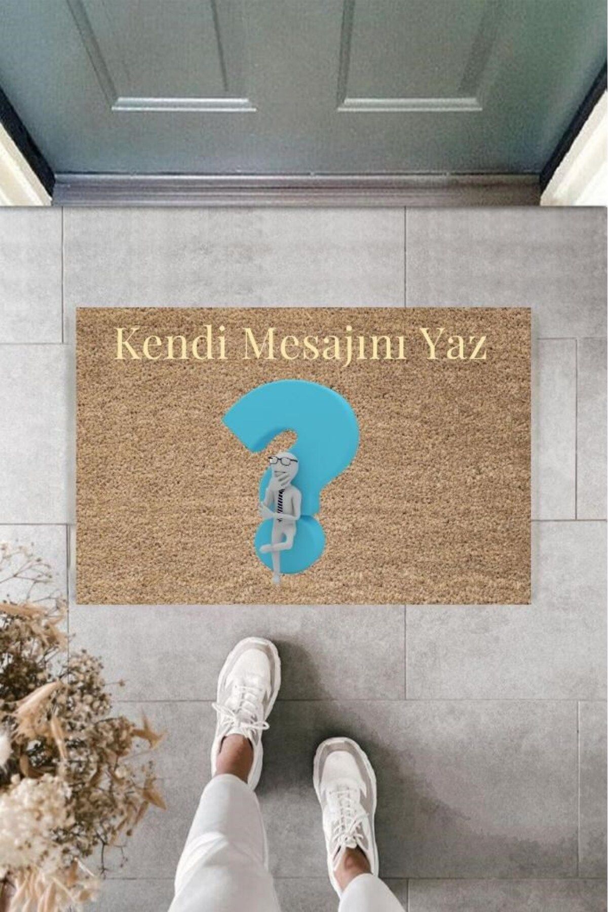 Tahtakale Toptancısı Dijital Baskı Kişiye Özel İç Kapı Dekorasyon Paspas PS11236