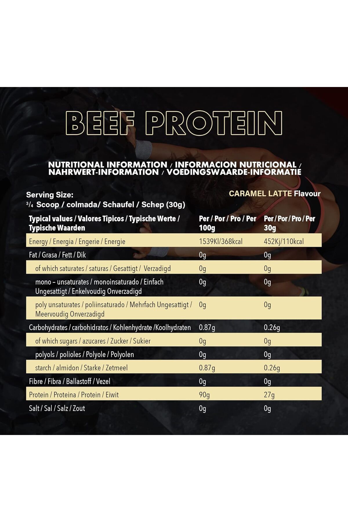 NXT Nutrition-Beef Isolate, Latte Caramel, 1.8 Kg, Zero Dairy, Zero Sugar 4