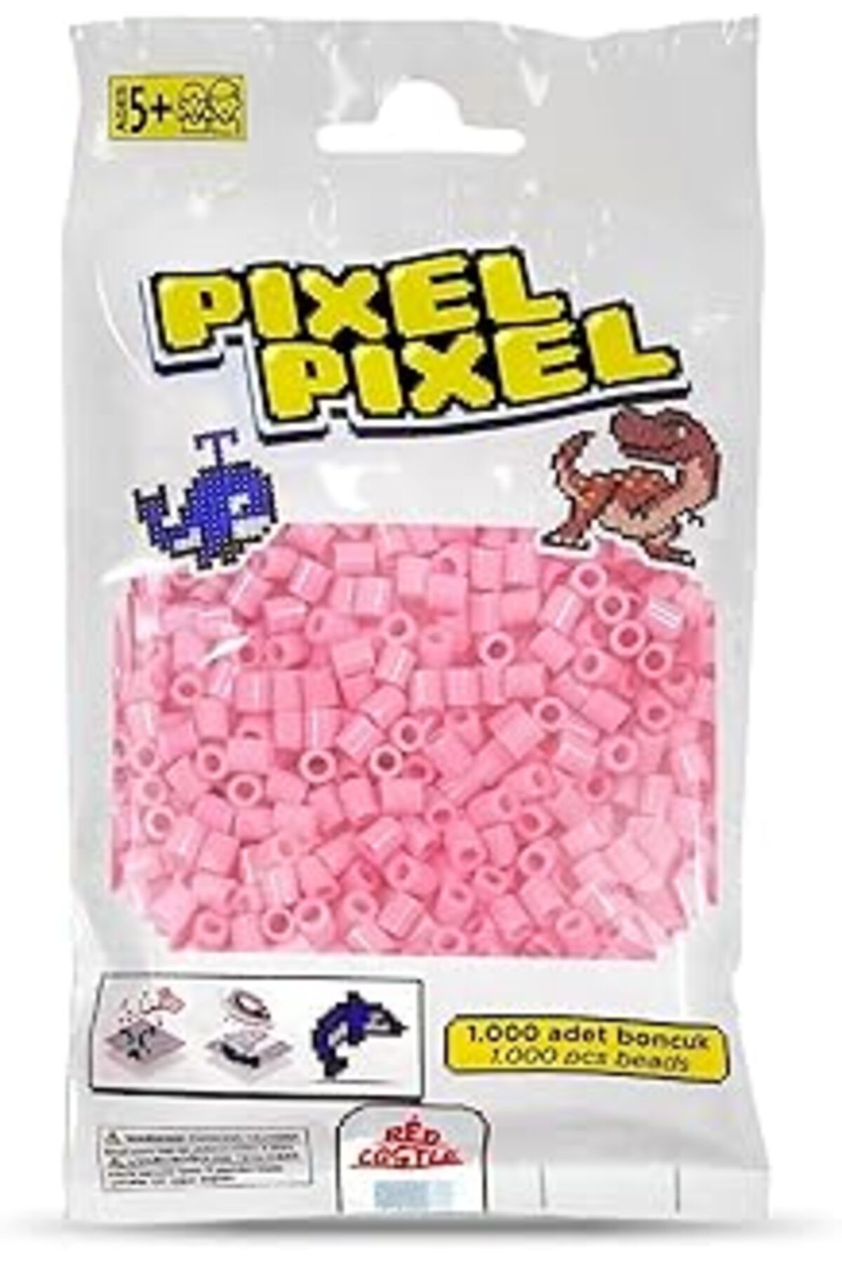Mu Art Red Castle 1000'Lik Midi Boncuk-Açık Pembe (Lıght Pınk Actıvıty Beads-1000 Pcs)