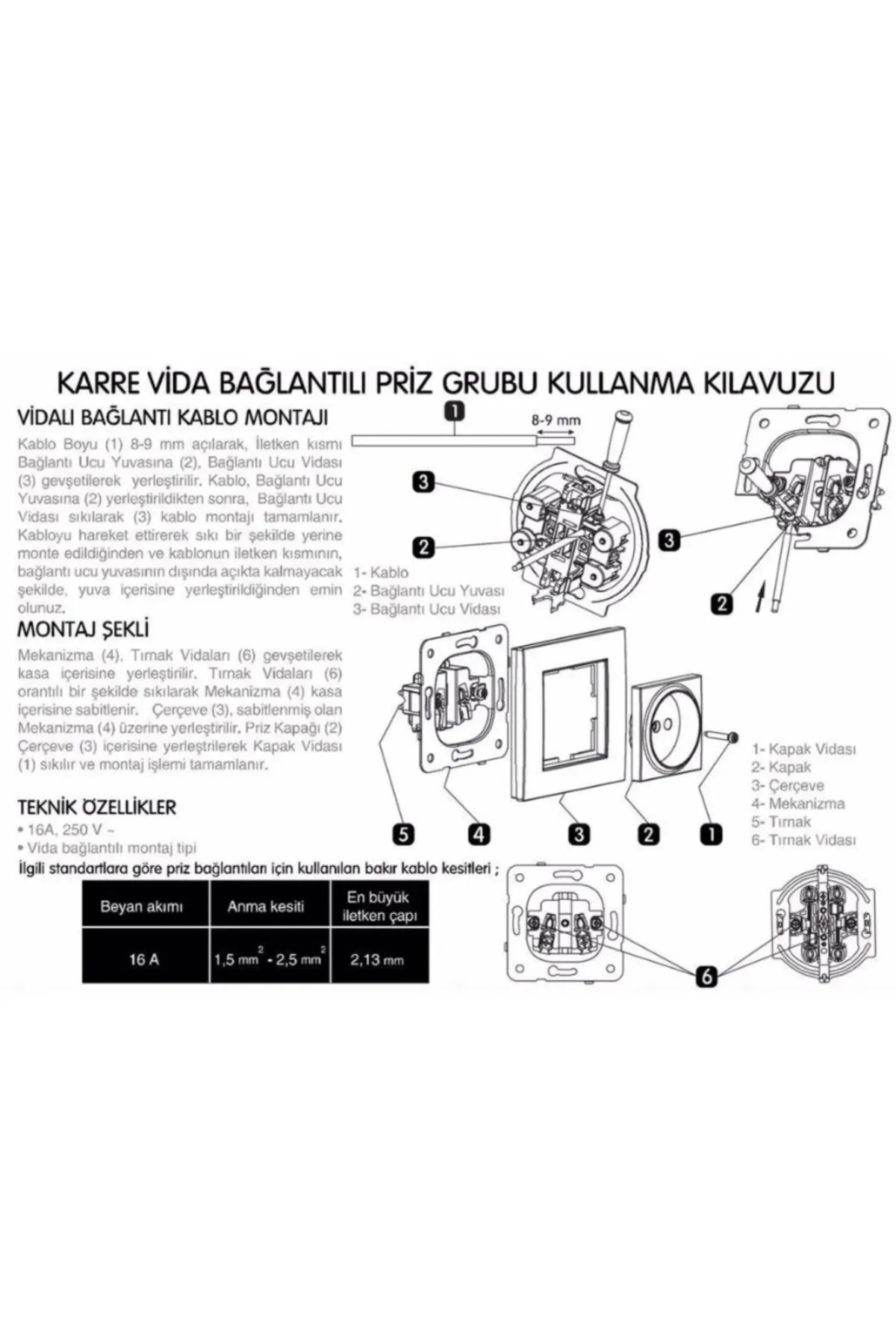 VİKO-Karre White Grounded Socket with Frame 180 Pcs 2