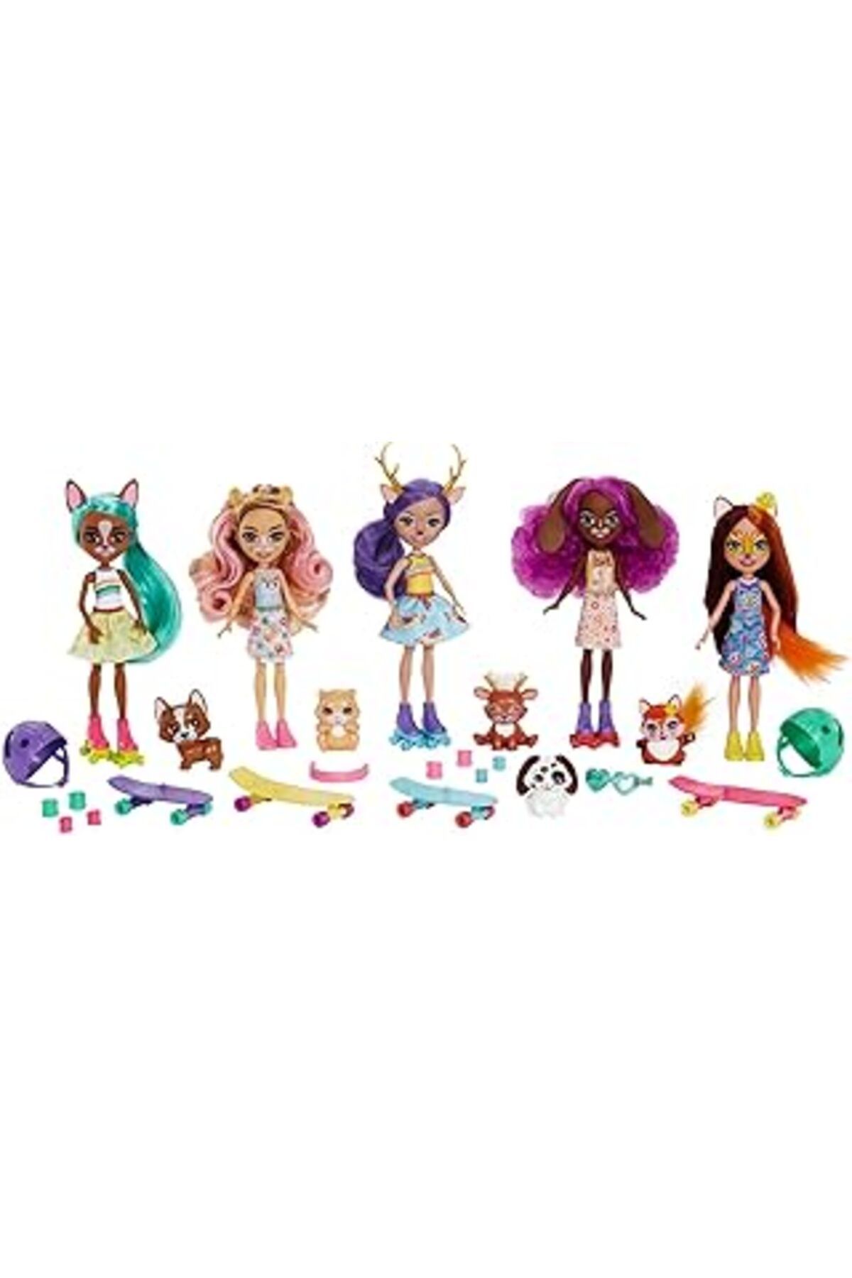 Hepta Collection Enchantimals Şehir Bebekleri Beşli Paket, 4 Yaş Ve Üzeri, Hhc19