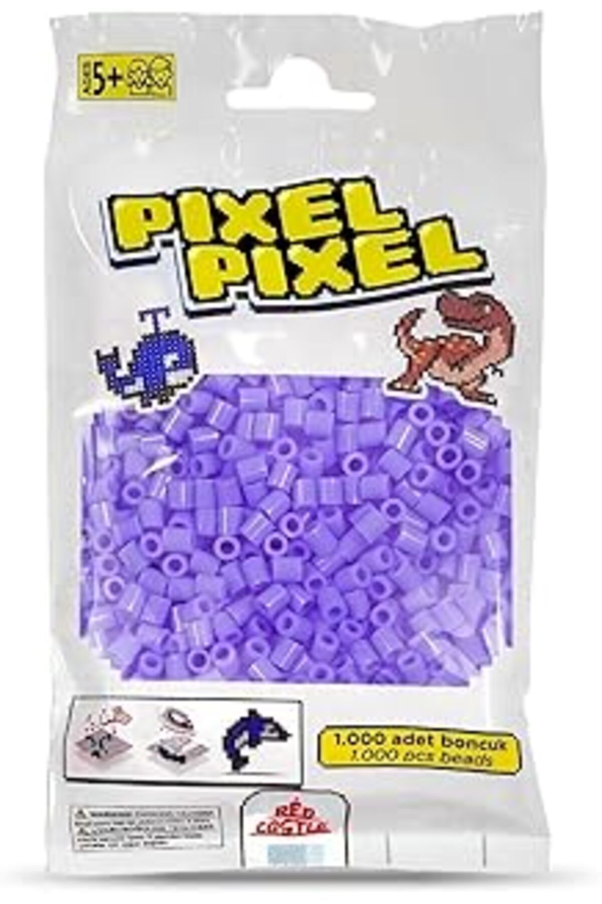 Mu Art Red Castle 1000'Lik Midi Boncuk Mor-Purple Actıvıty Beads (1000 Pcs)