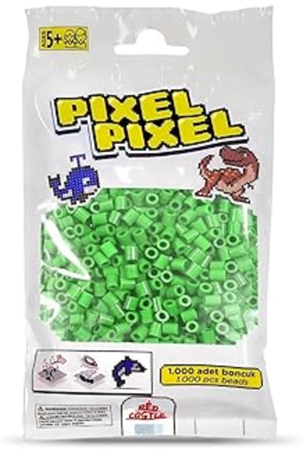 Hepta Collection Red Castle 1000'Lik Midi Boncuk Çam Yeşili-(Glass Green Actıvıty Beads-1000 Pcs)