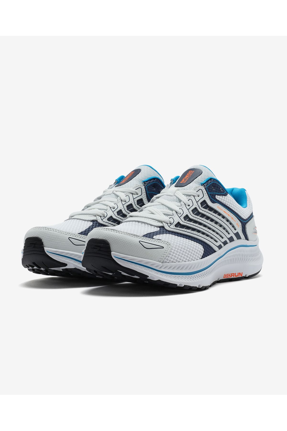 SKECHERS-Go Run Consistent 2.0 - Retro Upgrade Men's White Running Shoes 220867 Wmlt 3
