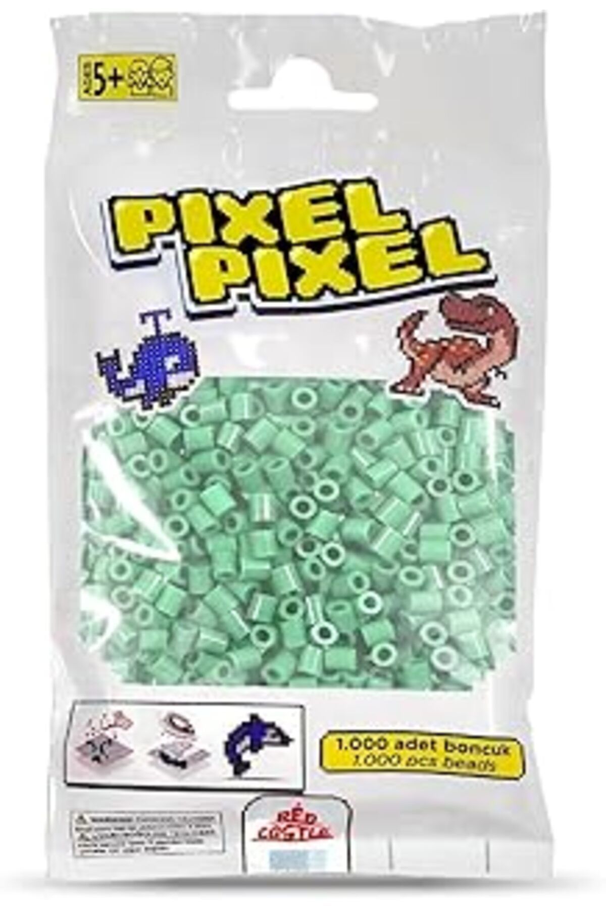 Mu Art Red Castle 1000'Lik Midi Boncuk (Açık Yeşil)-Lıght Green Actıvıty Beads (1000 Pcs)