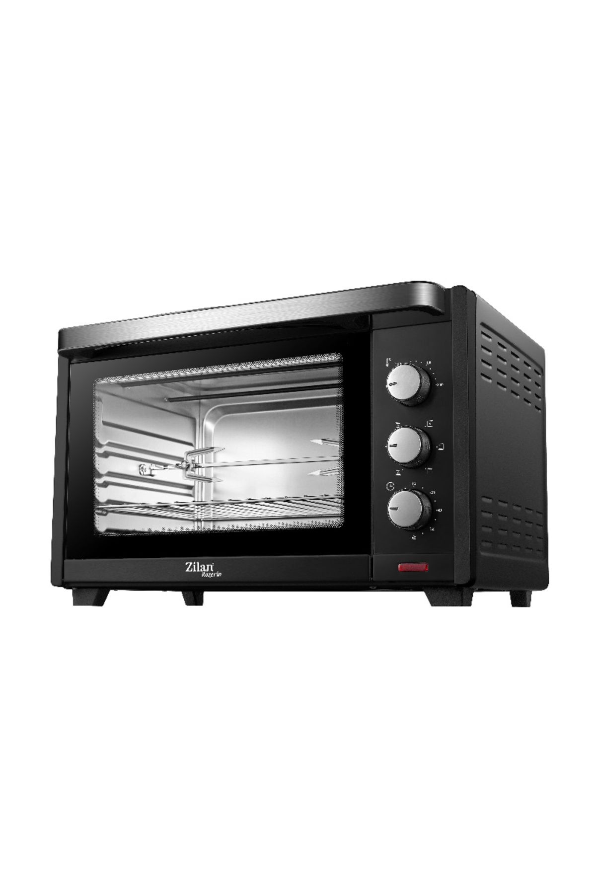 Zilan Cuptor Electric Zilan Zln-1024 Rozerin, Convectie, 2000 W, 45 Litri, Temperatura Reglabila, Negru - One Size