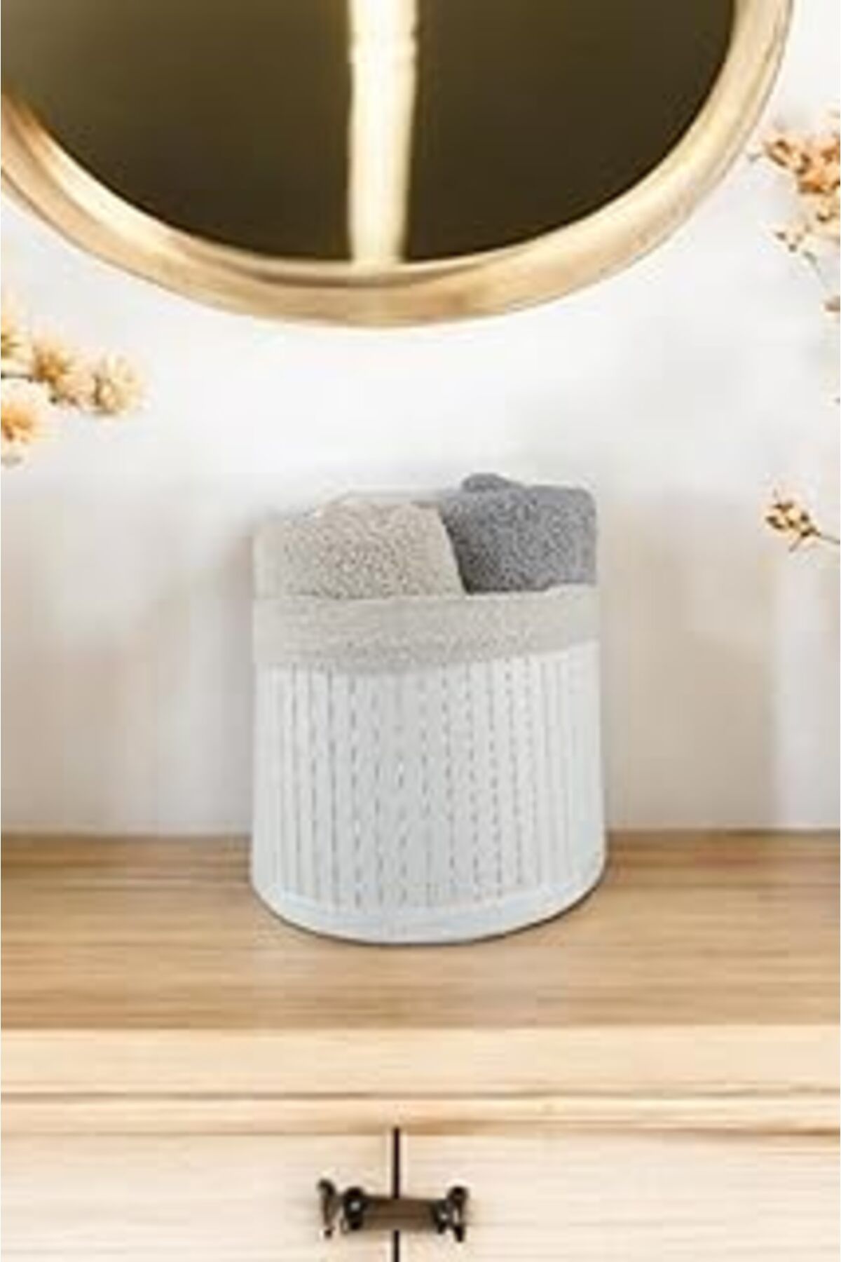 Mu Art Digithome Bambu Çok Amaçlı Saklama Kutusu Düzenleyici Küçük Boy Organizer Beyaz 18 Cm - Cl-6008-4 C