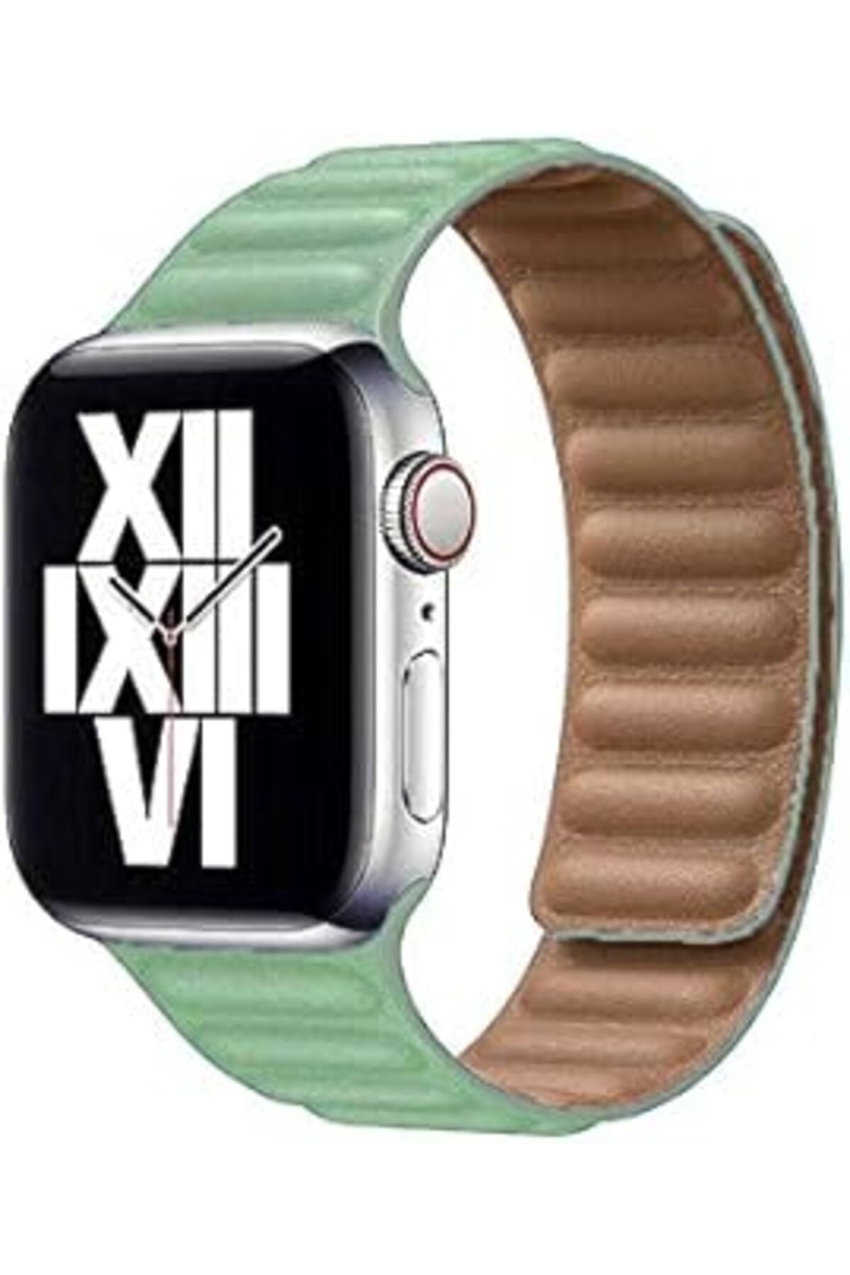 Mu Art Ahşap Apple Watch 44Mm Krd-34 Deri Kordon