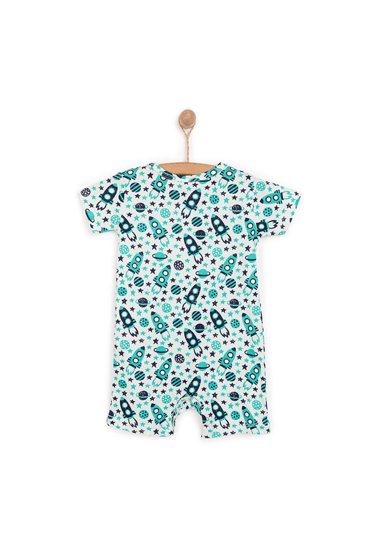 ebebek Hello Baby HelloBaby Erkek Kısa Tulum Erkek Bebek fotoğrafı 2 (önizleme)