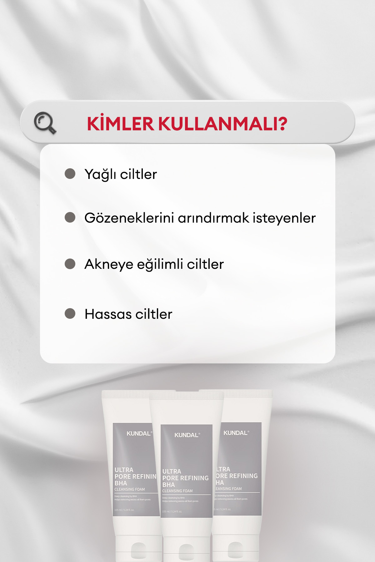 KUNDAL Ultra Pore Refining BHA Cleansing Foam 155ml — 7996 — تصویر 2 از 8