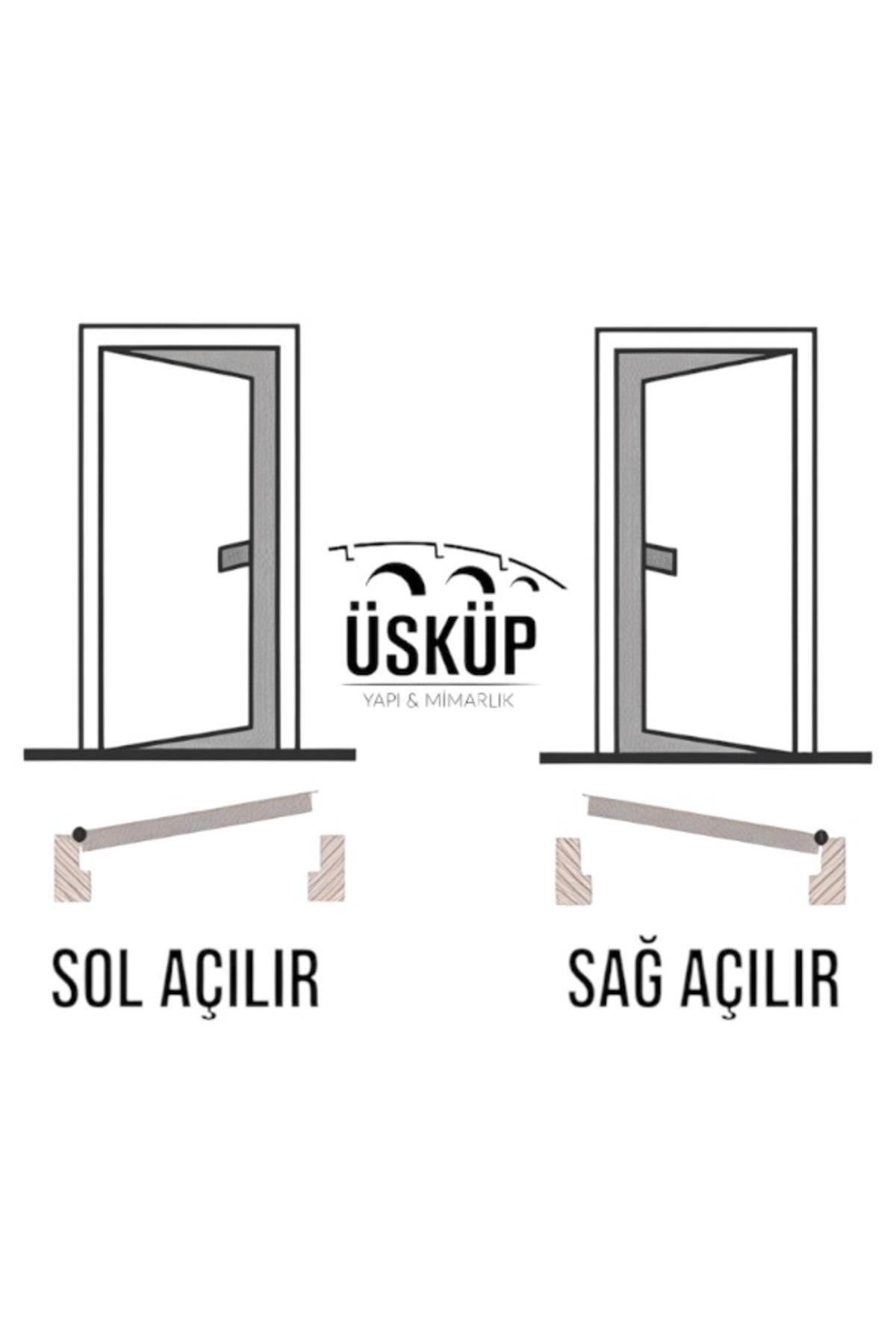 Üsküp Yapı-Feyza Mirror Satin Wc Door Handle 3