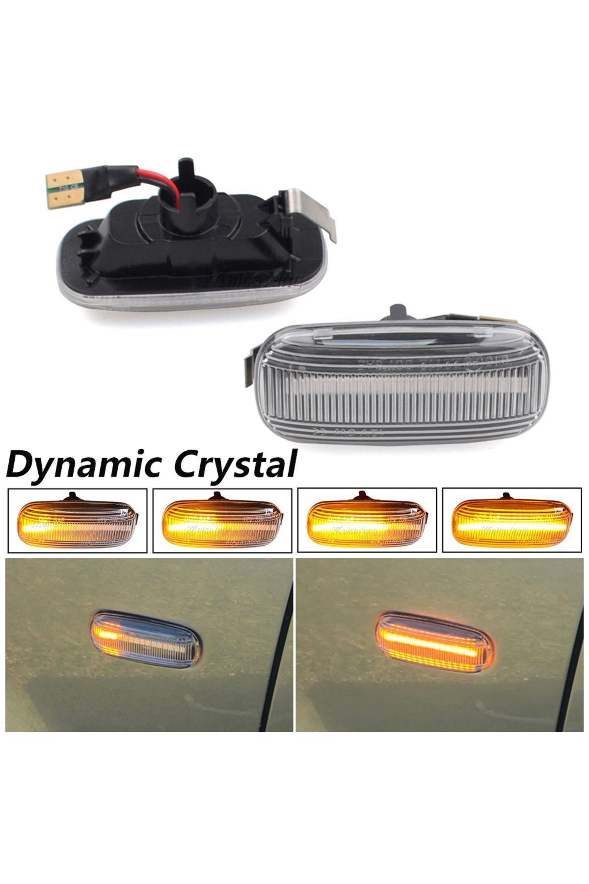 Choice-High quality Crystal 8E0 949 127 8E0949127 LED Dynamic Side Marker Light Turn Signal Light For Audi 1
